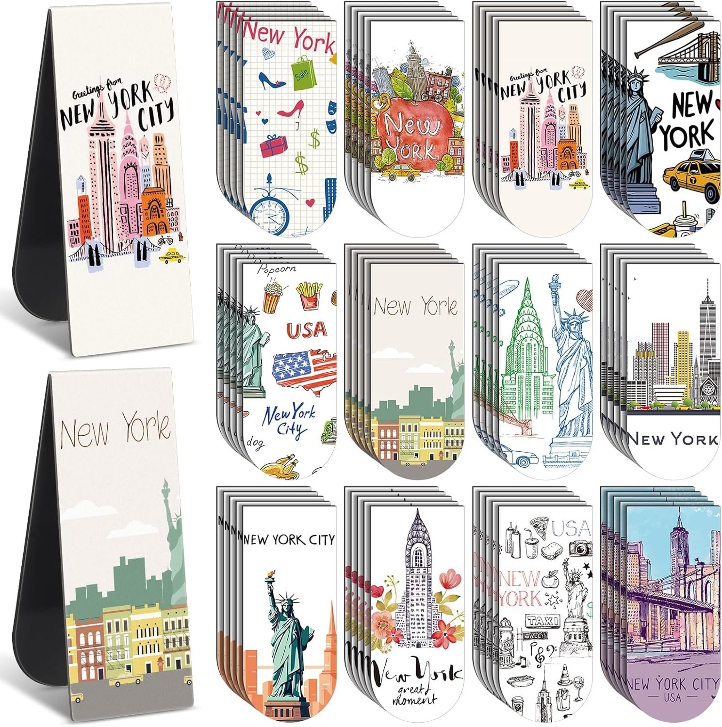 wholesale 60 pcs traveling city magnetic bookmarks new york florida city bookmark nyc florida gifts usa city souvenirs for new york florida traveler party gifts office supplies (new york) factory & supplier oem