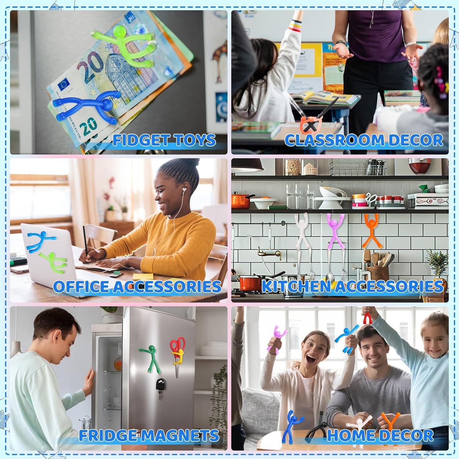wholesale lovimag 10pcs fridge magnets men, cute refrigerator magnet man,fun magnetic toys humanoid magnet toys for kids,colorful magnetic people magnets adults for locker, office,whiteboard decorative factory & supplier oem