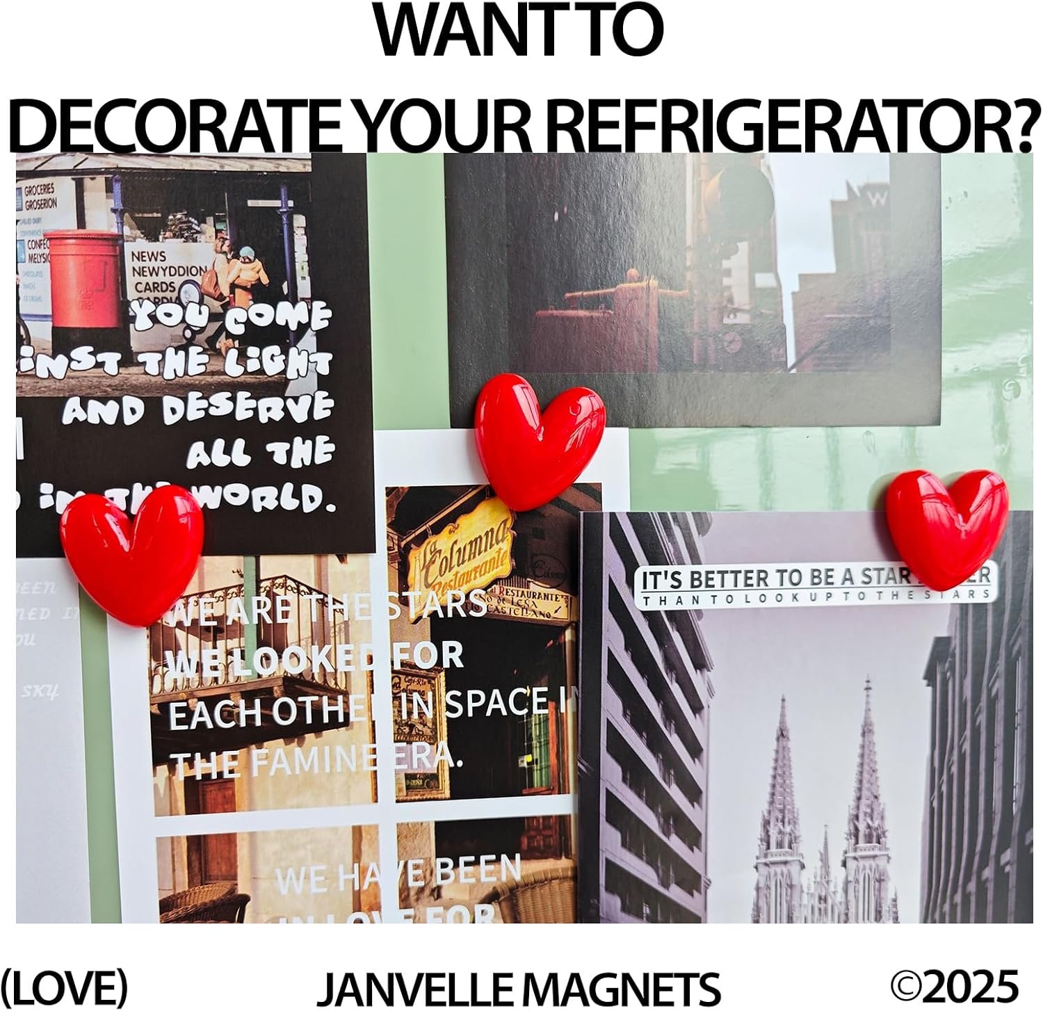 wholesale 12pcs love heart refrigerator magnets cute magnet for fridge 1.07 * 1.07 inch middle size red color love heart decorative whiteboard magnet set factory & supplier oem