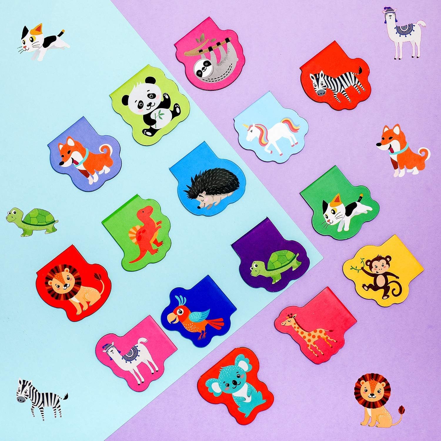 wholesale 60 pieces magnetic bookmarks cute animal magnet page markers cartoon page clips bookmark for kids student office reading stationery rewards supplies factory & supplier oem