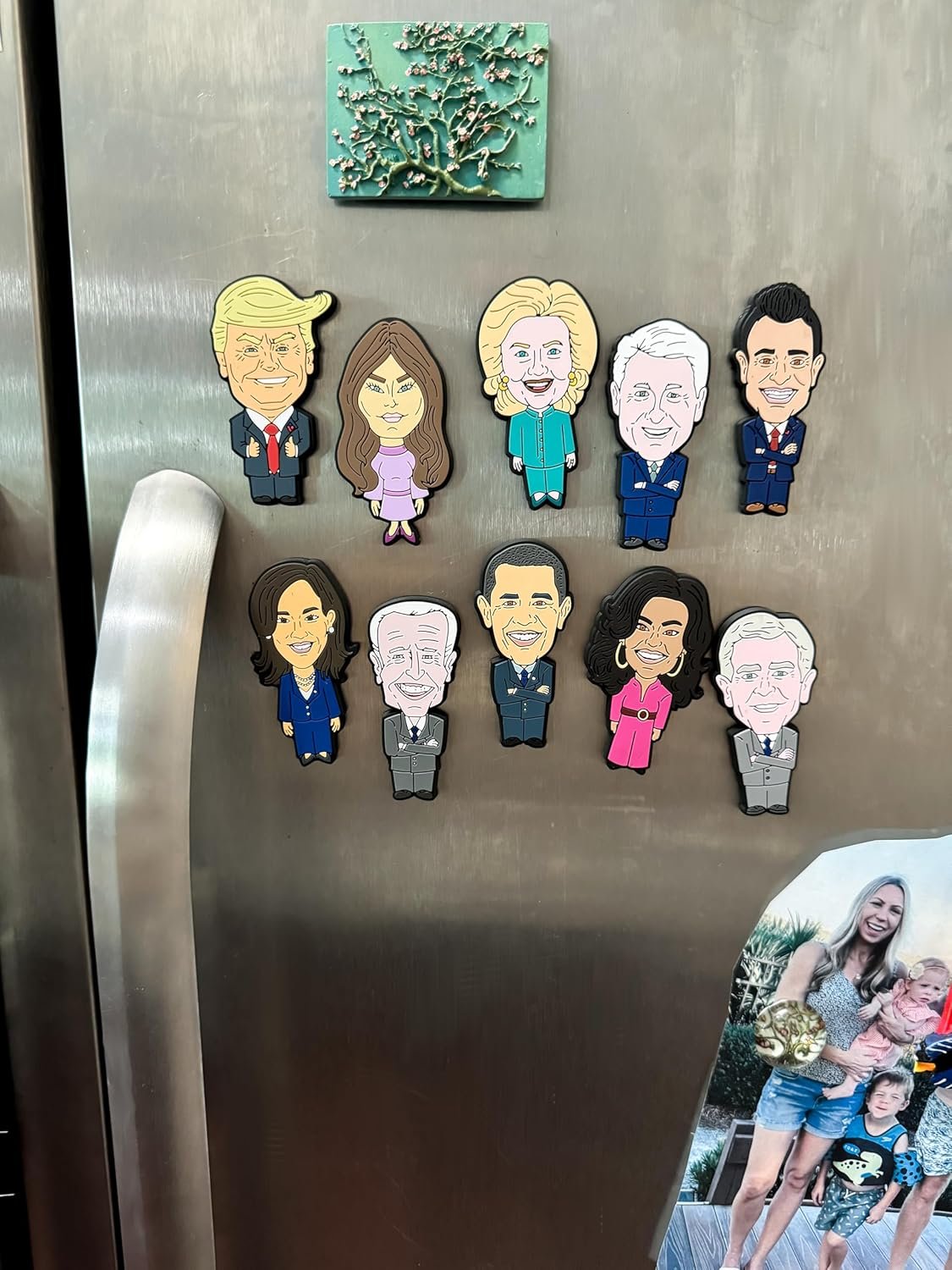 wholesale 3-inch donald trump magnet [1-pack]: custom made political satire cartoon for fridges, lockers, and whiteboards - durable and hilariously unique design factory & supplier oem