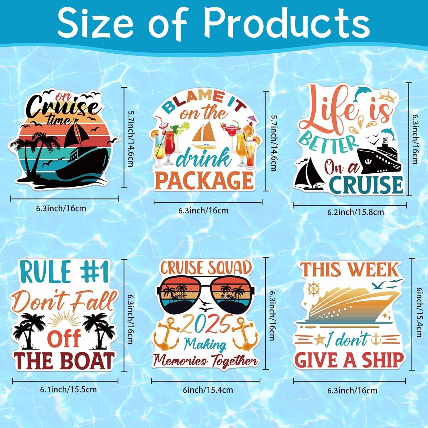 wholesale large cruise door decorations magnetic - wxiben 6pcs sea navigation cruise ship door decorations funny boat anchor tropical drink coconut tree cruise door magnets for carnival cabin refrigerator decor factory & supplier oem