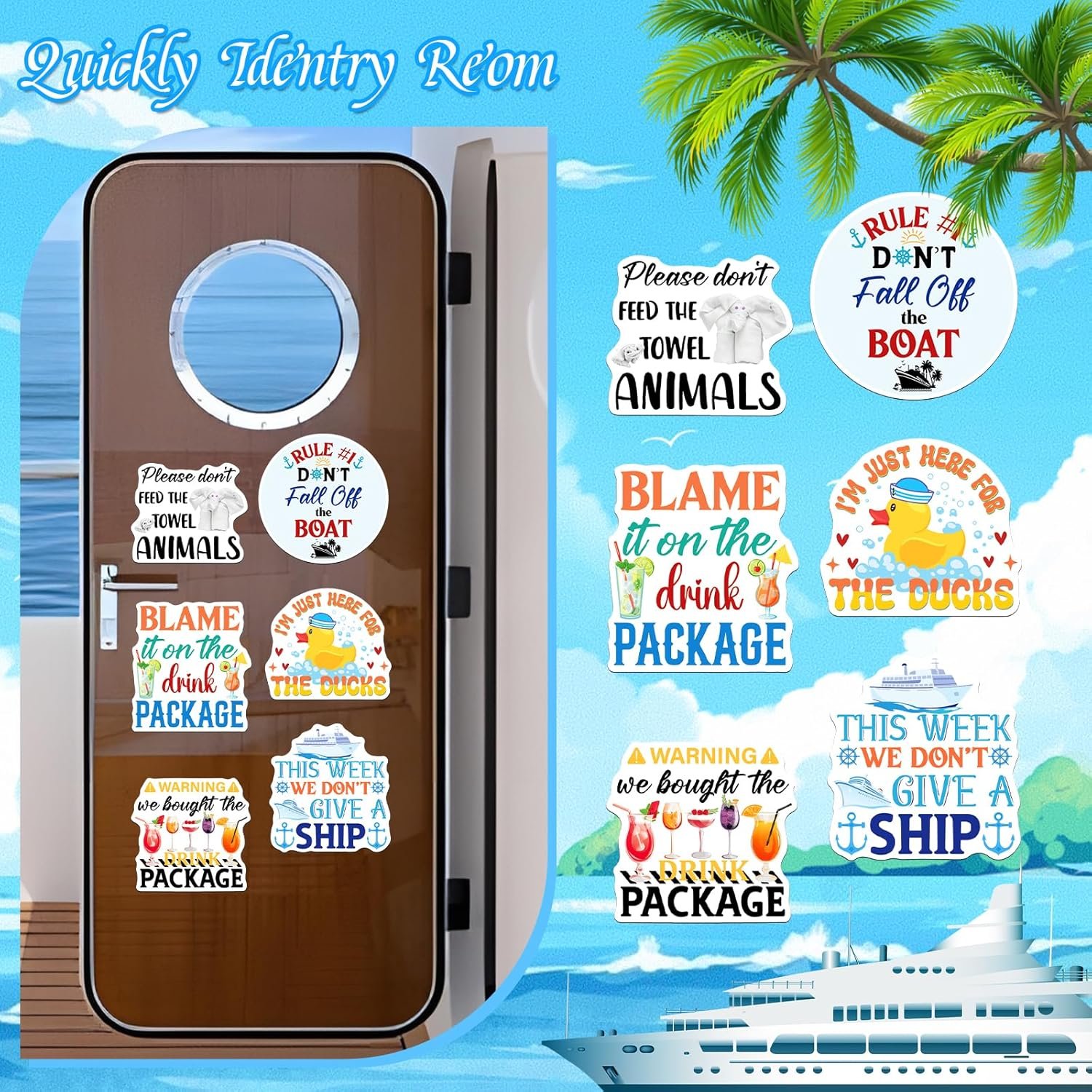 wholesale cruise door decorations magnetic funny - joybileefun 6pcs towel animals cruise magnets for door decoration ducks happy drink package funny magnets for refrigerator cruise ship cabin door car decor factory & supplier oem