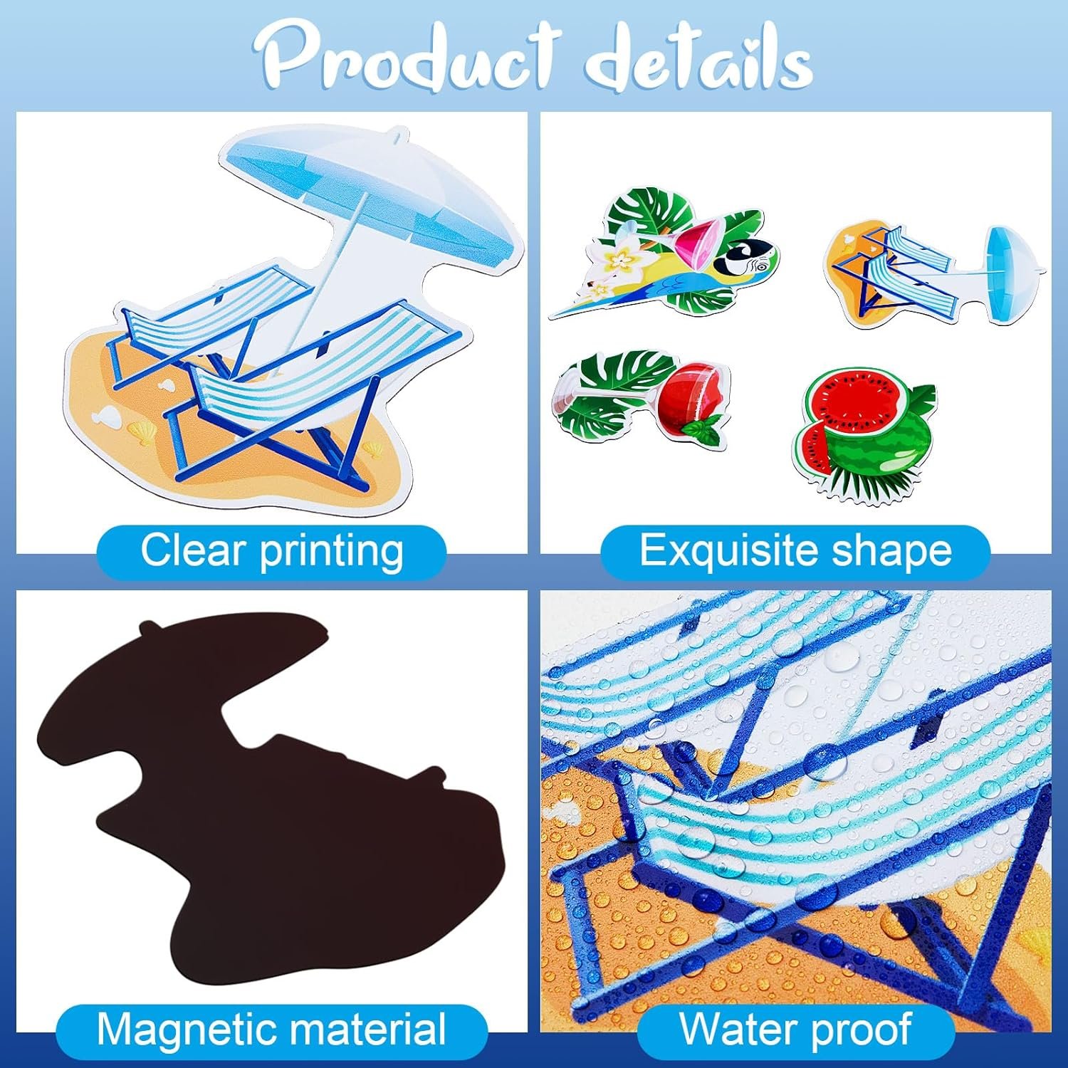 wholesale leumoi 27 pcs summer cruise door magnets decorations funny cruise ship door magnets magnetic reusable magnet for summer cabin ship carnival refrigerator office car accessories factory & supplier oem