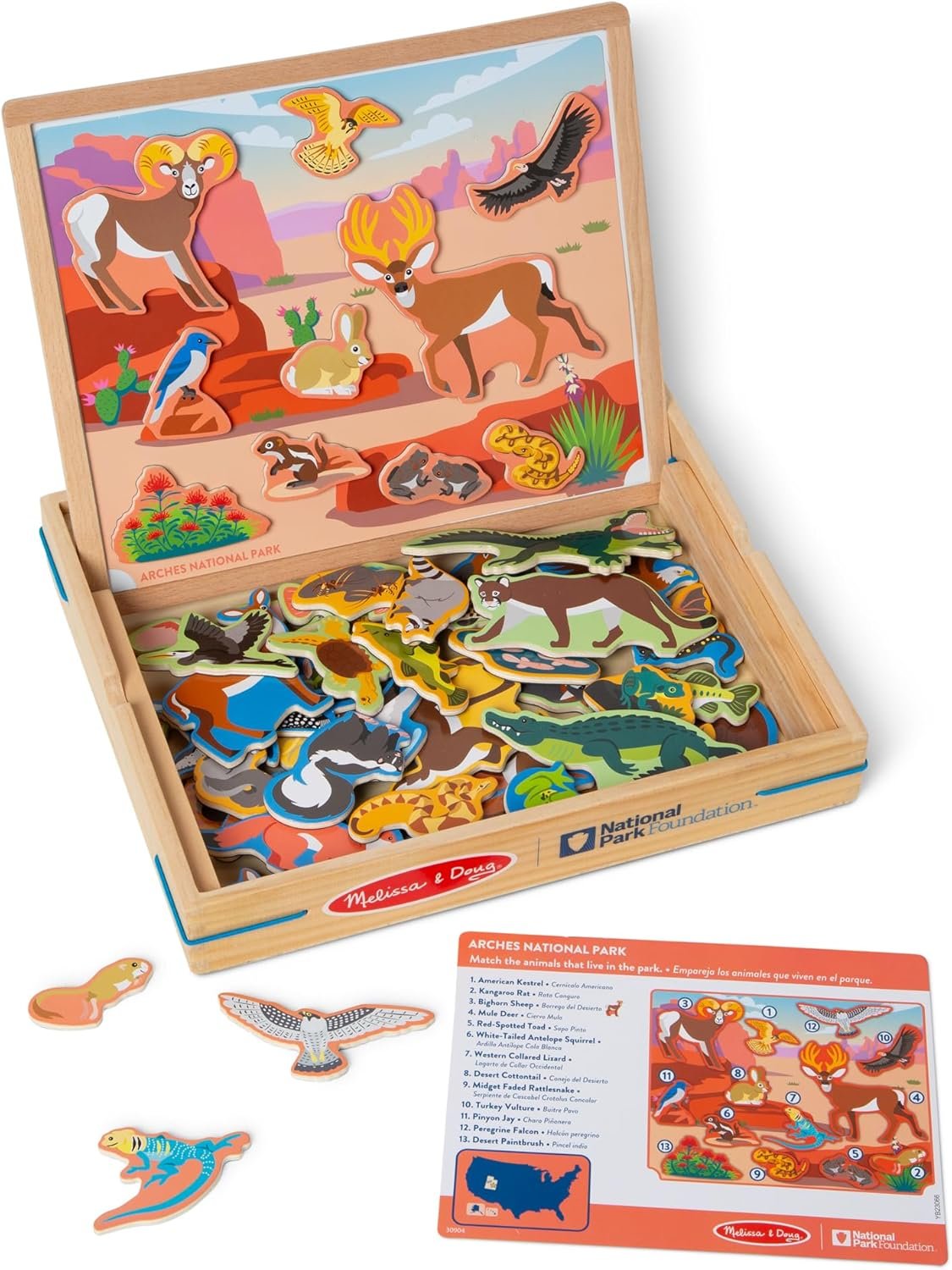 wholesale melissa & doug national parks wooden picture matching magnetic game - fsc certified factory & supplier oem