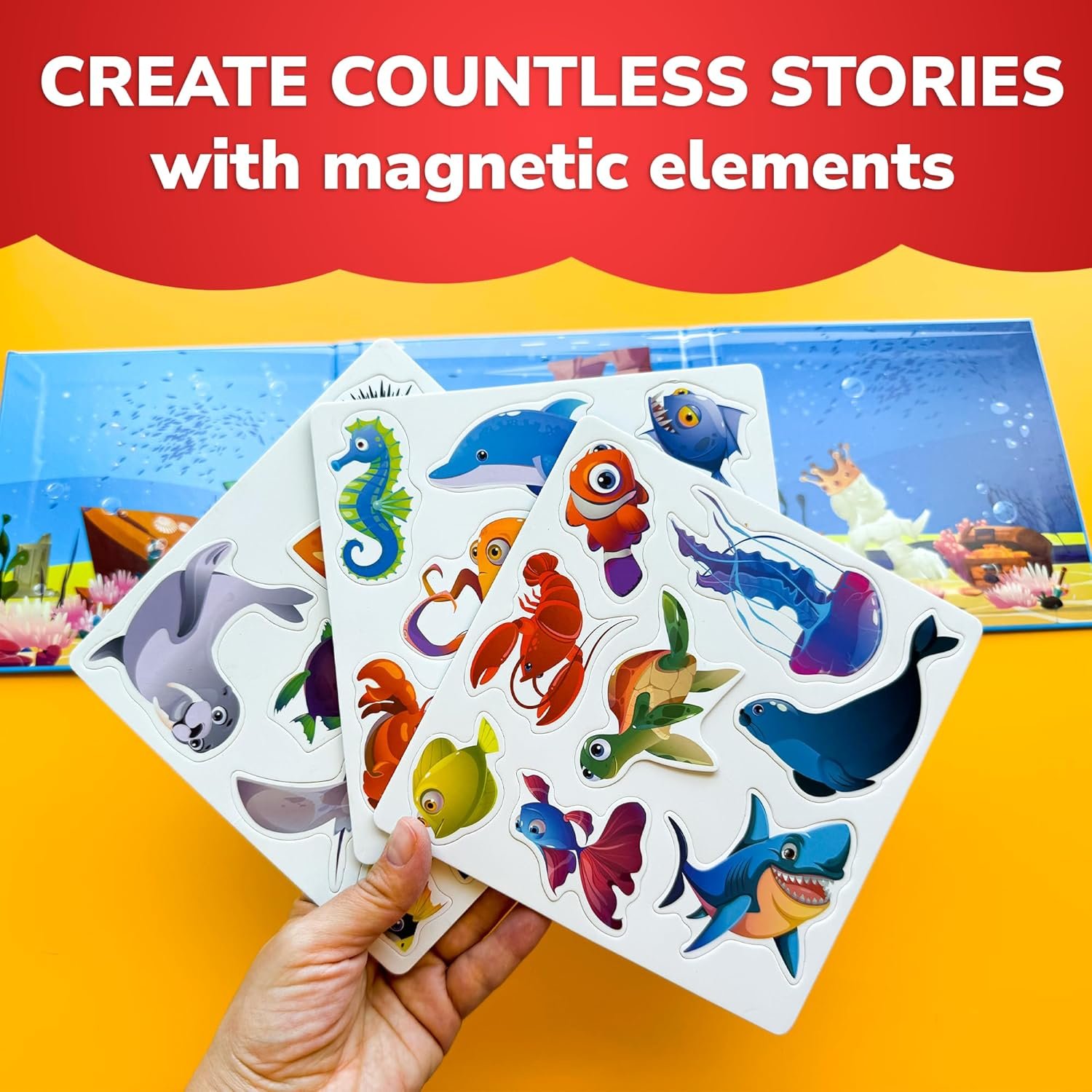 wholesale quokka travel magnetic puzzles for toddlers 1-3 – 20+pcs sea game with playbook – fun travel game toy for kids ages 3-5 – strong magnets for car activities – fun toddler puzzle ages 2-4 factory & supplier oem