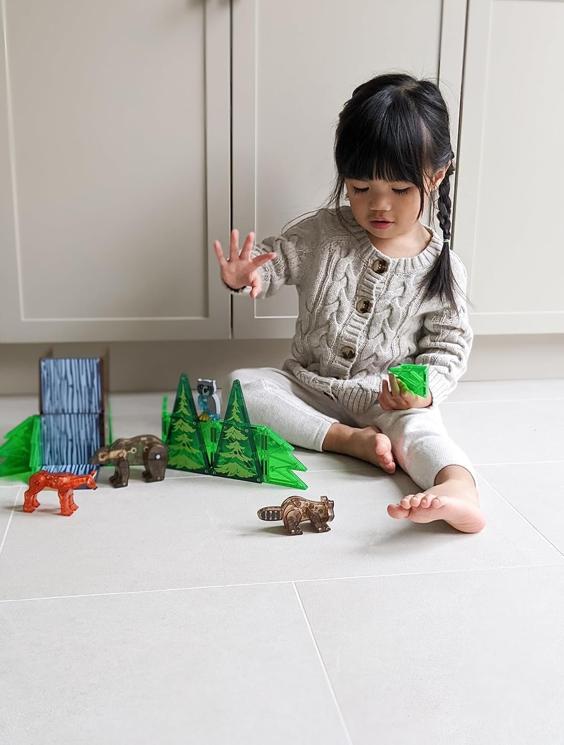 wholesale magna-tiles forest animals 25-piece magnetic construction set, the original magnetic building brand factory & supplier oem