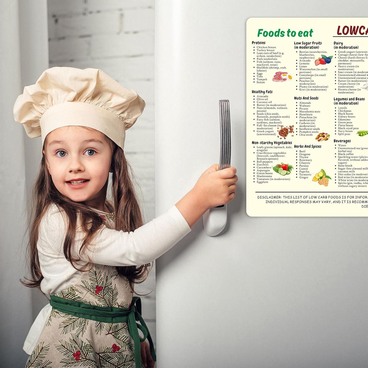 wholesale low carb food magnetic cheat sheet – beginner’s low carb diet quick guide with meal plan, recipes & snack ideas, diabetic-friendly reference magnet, 8x12in factory & supplier oem
