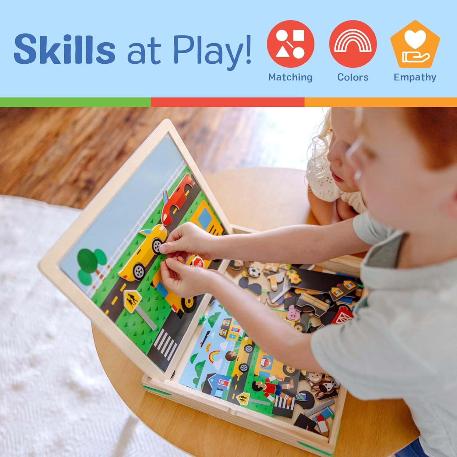 wholesale melissa & doug wooden magnetic matching picture game with 119 magnets and scene cards factory & supplier oem