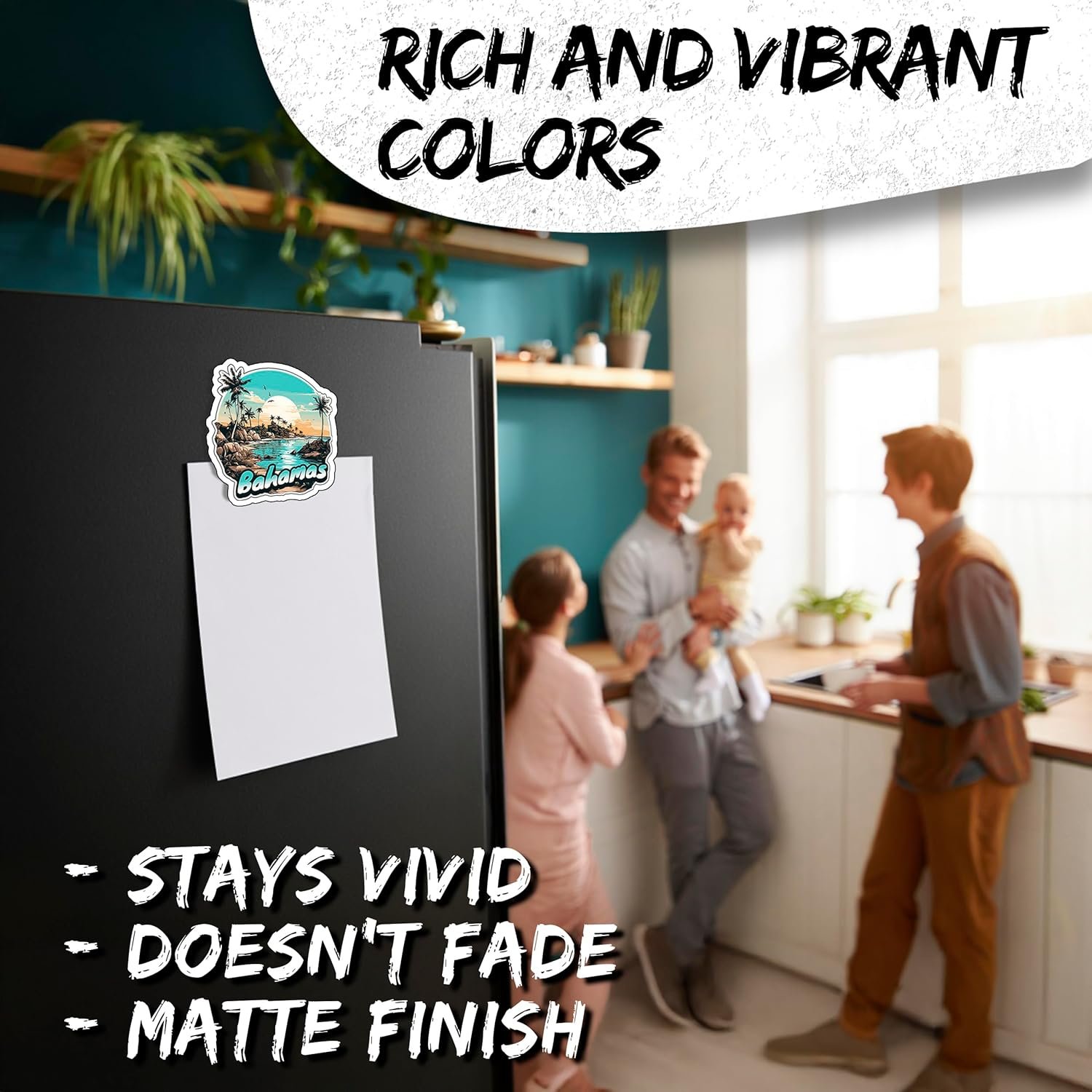 wholesale bahamas magnet 4 inch 2-pack – strong vinyl decorative travel magnets for fridge locker kitchen office – cute fun aesthetic cool durable & long-lasting souvenir id44999 factory & supplier oem