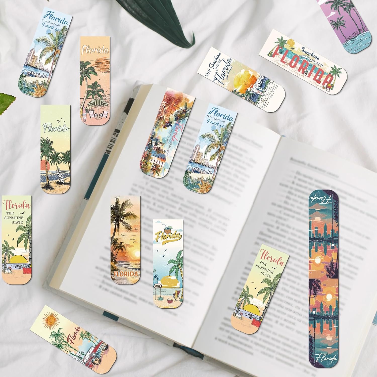 wholesale florida magnetic bookmark gifts - 48pcs traveling city magnetic bookmarks usa city book marks page magnets marker clip for women book lovers traveler students teacher florida souvenirs gift factory & supplier oem