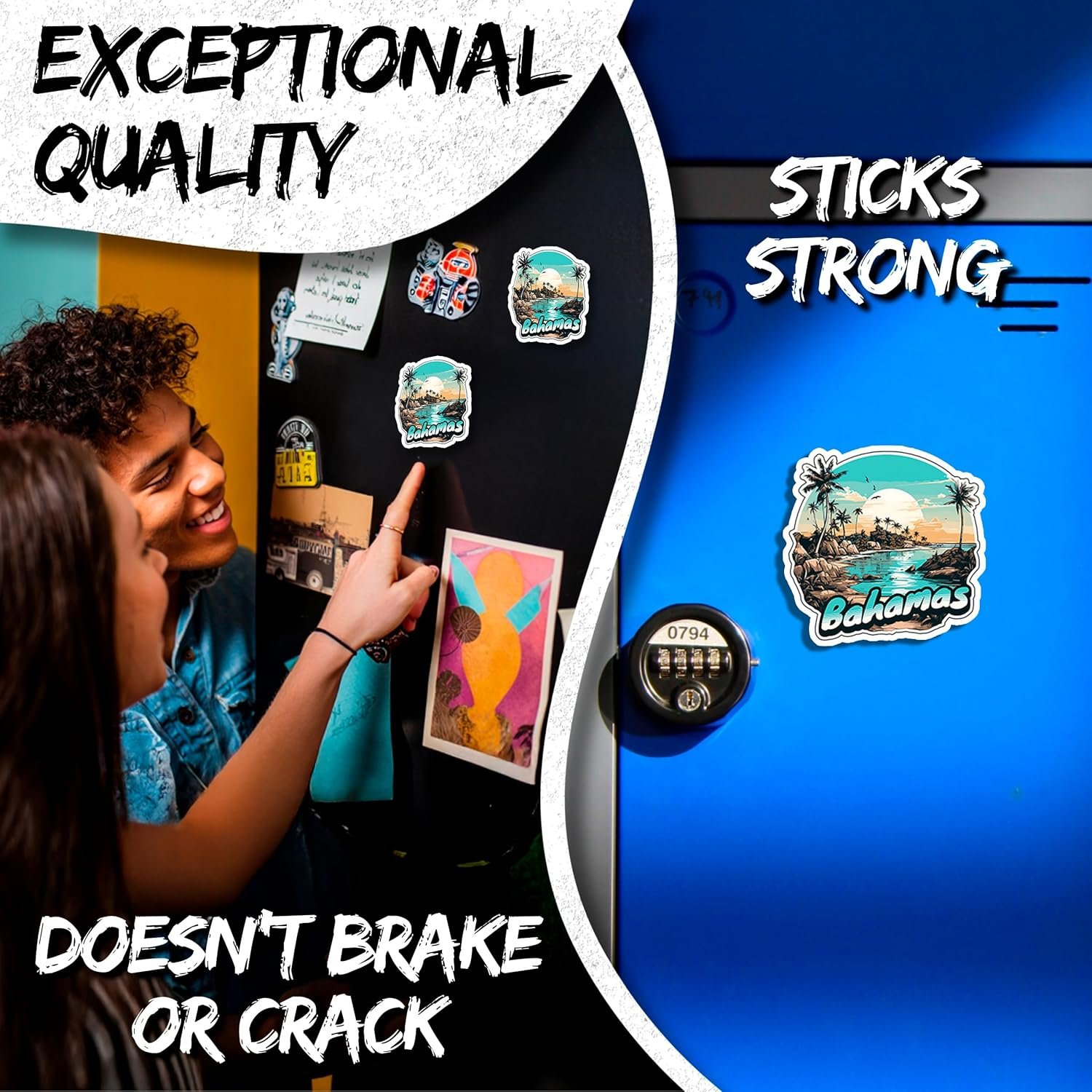 wholesale bahamas magnet 4 inch 2-pack – strong vinyl decorative travel magnets for fridge locker kitchen office – cute fun aesthetic cool durable & long-lasting souvenir id44999 factory & supplier oem