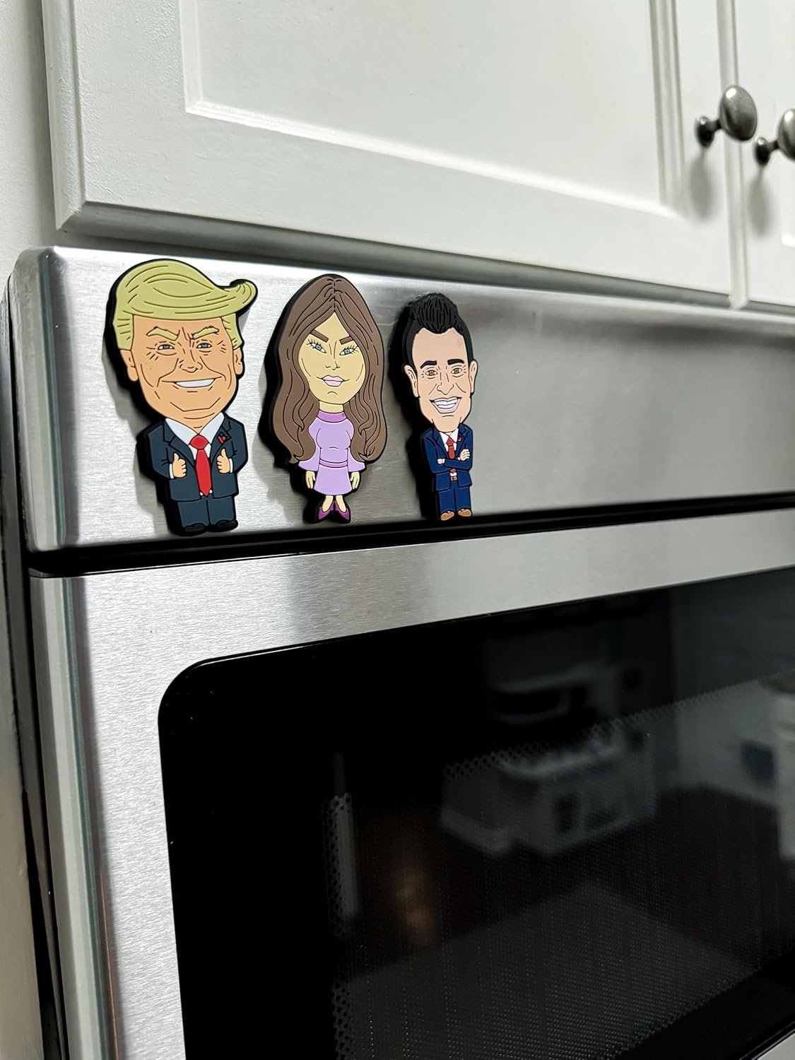 wholesale 3-inch donald trump magnet [1-pack]: custom made political satire cartoon for fridges, lockers, and whiteboards - durable and hilariously unique design factory & supplier oem