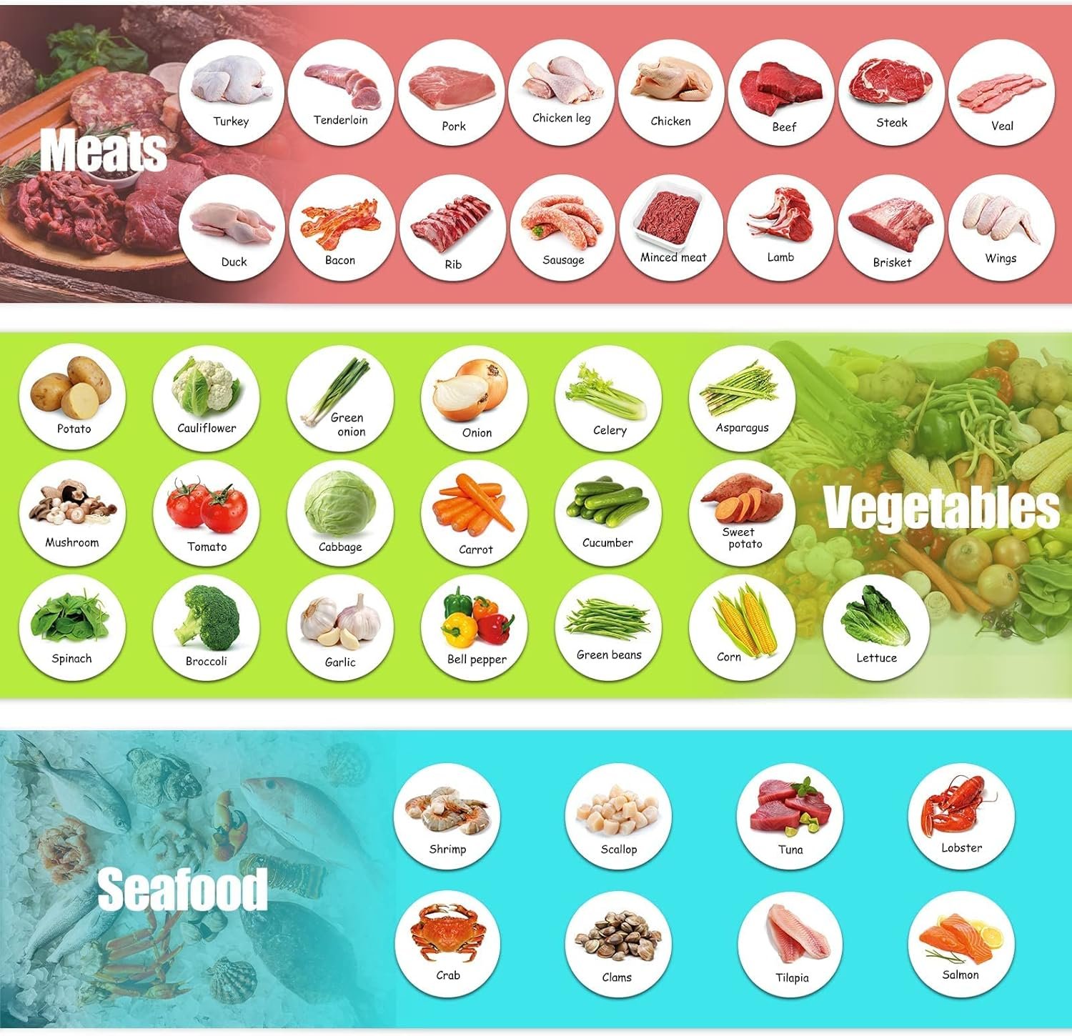 wholesale m morcart 93 food magnets for fridge - repeatable visual shopping list, refrigerator inventory easy tracking factory & supplier oem