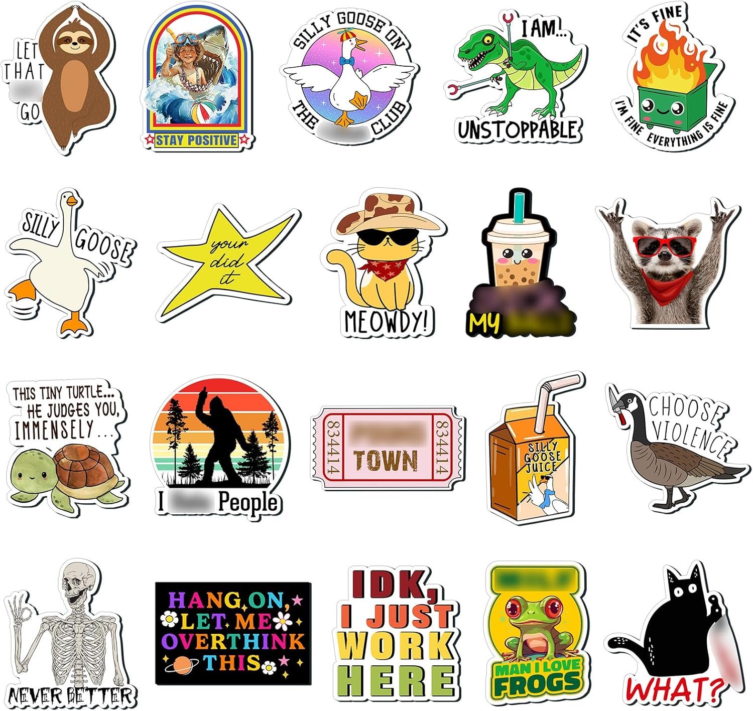 wholesale ceenna 20 pcs funny fridge magnets reusable cute animals and words fun anime refrigerator magnets for office work home car locker cabinet gifts decorations(stylish style) factory & supplier oem