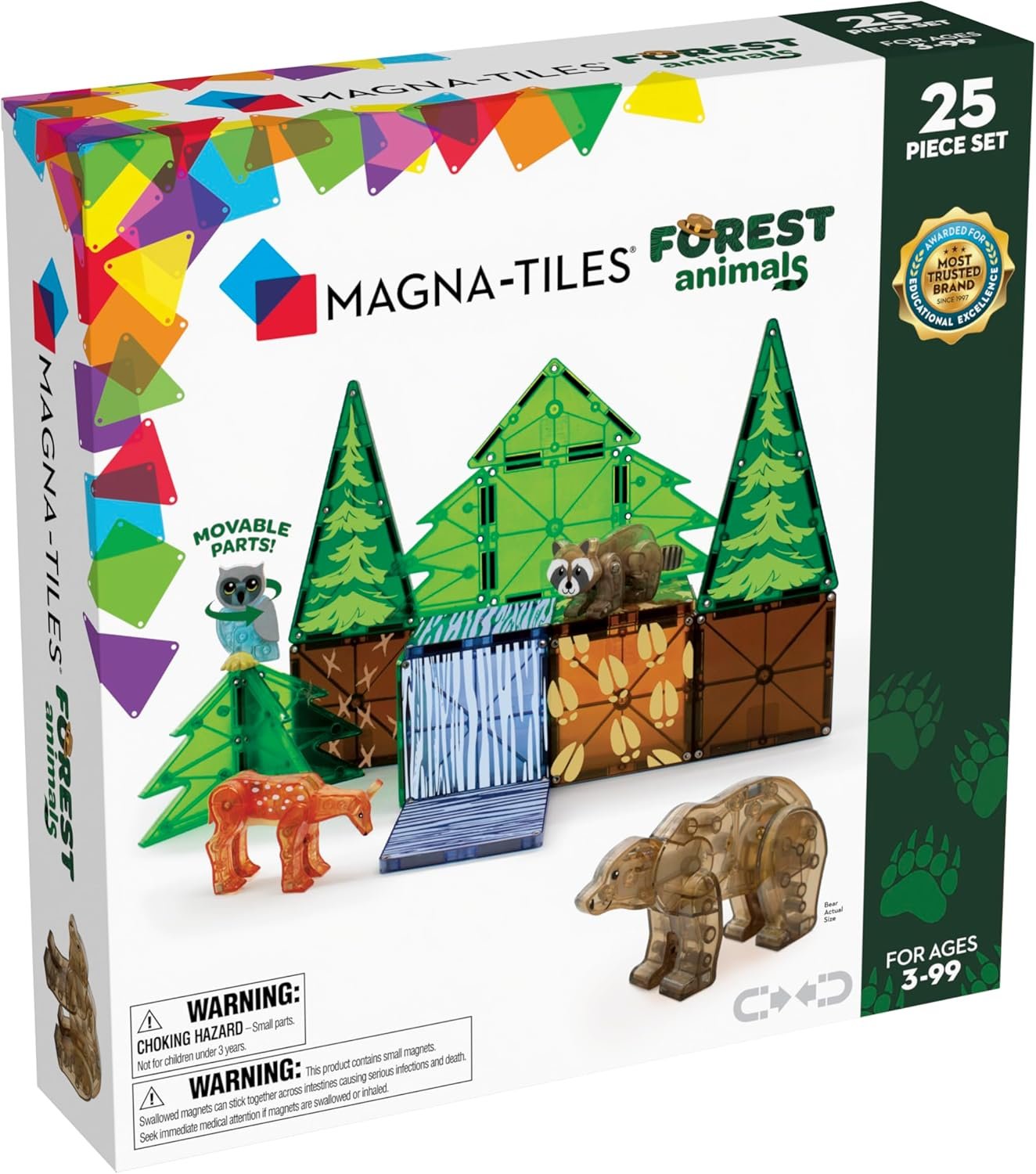 wholesale magna-tiles forest animals 25-piece magnetic construction set, the original magnetic building brand factory & supplier oem