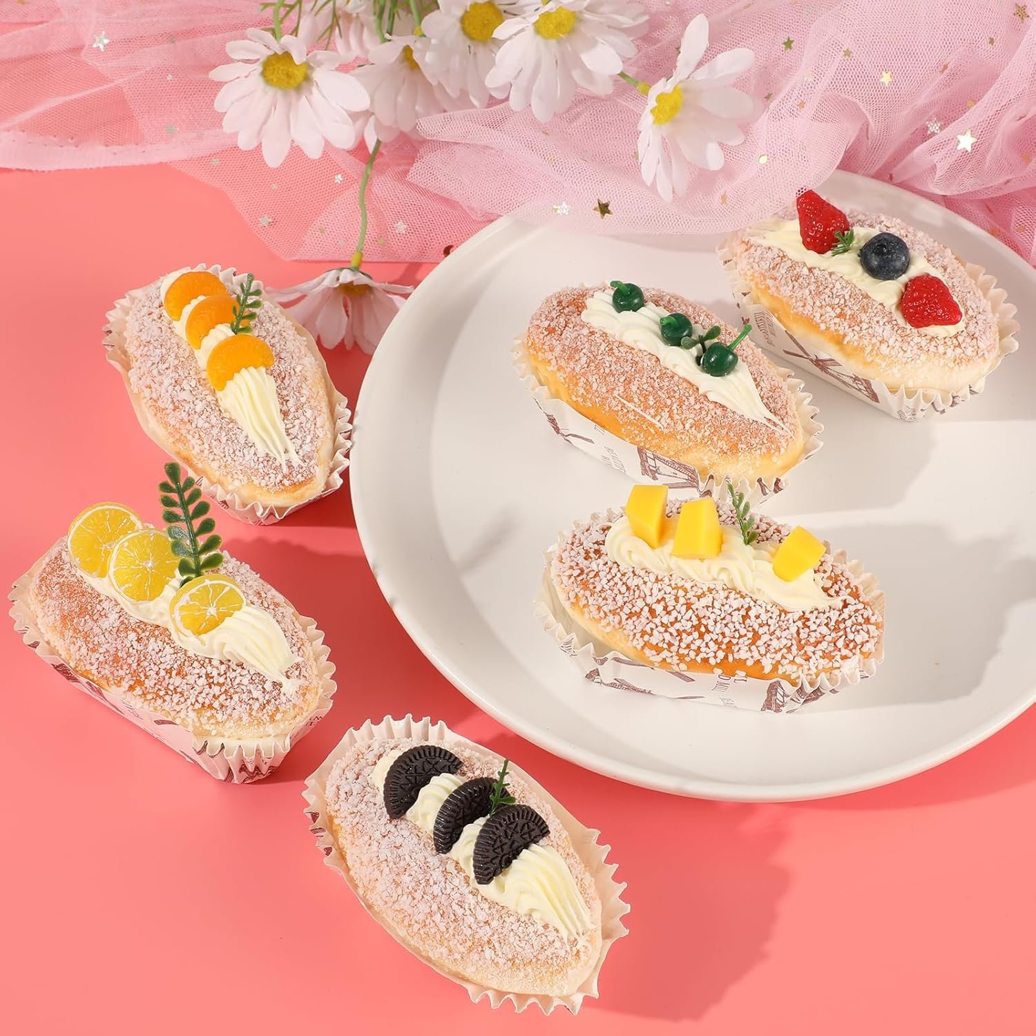 wholesale realistic play food magnets - fake cake, cupcake, donut & bakery décor - cute fridge magnets for kitchen, refrigerator, party decorations (br04) factory & supplier oem