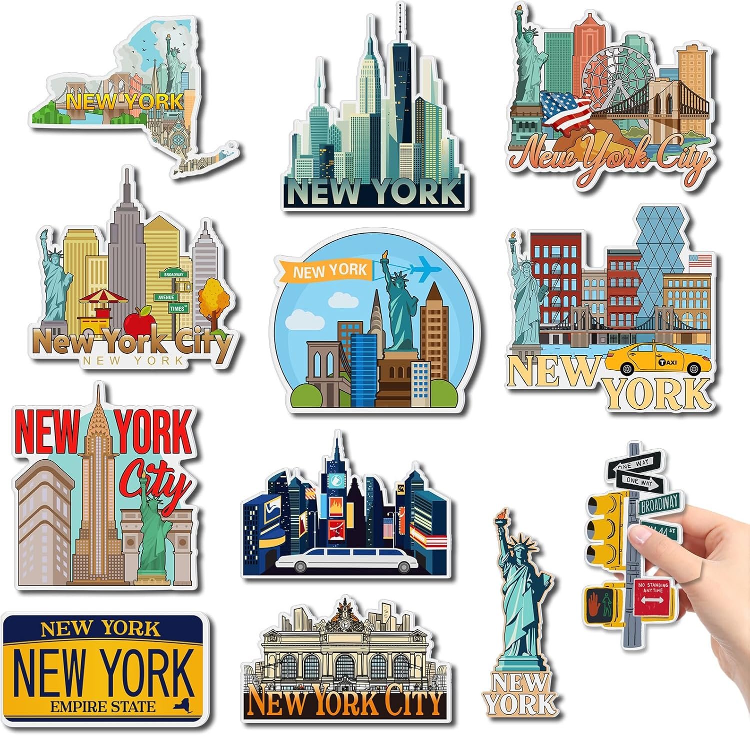 wholesale xuhal 12 pcs new york fridge magnet usa cities magnetic refrigerator stickers souvenirs gifts for refrigerator home decoration factory & supplier oem
