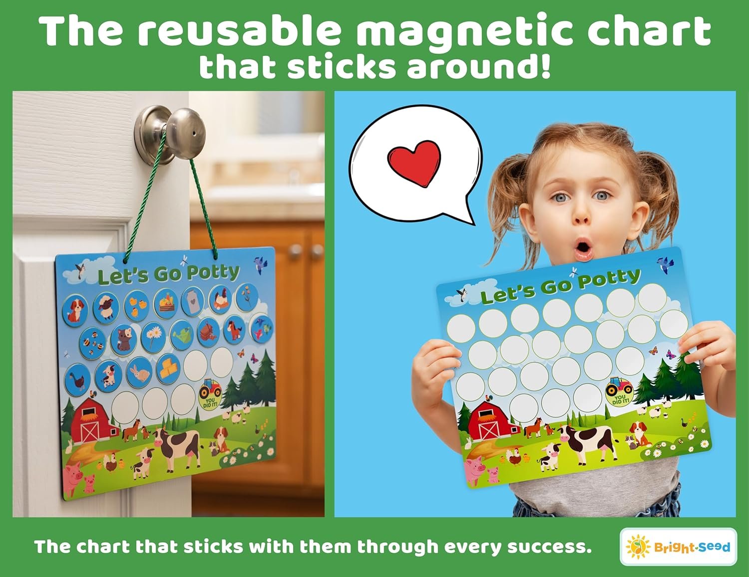 wholesale reusable magnetic animals potty chart, potty training for boys, potty training chart for toddler girls, potty training rewards boys, sticker chart kids, potty training sticker chart for toddlers factory & supplier oem