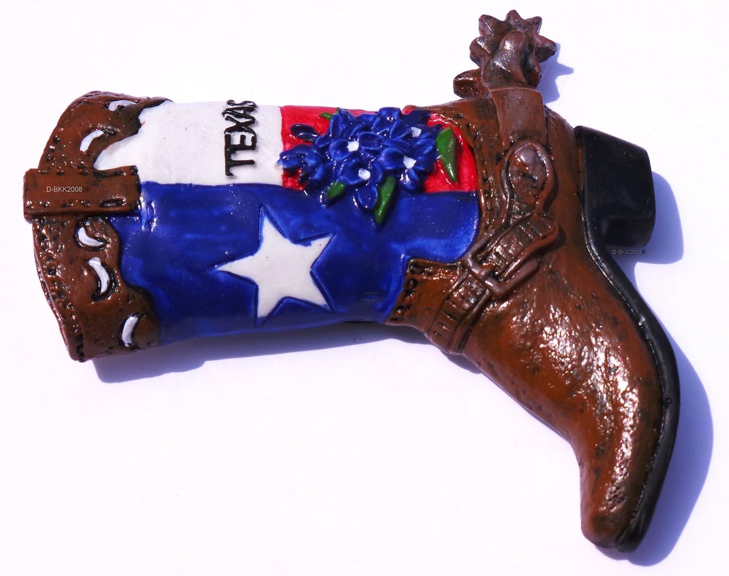 wholesale texas cowboy boot united states, souvenir thailand 3d resin toy fridge magnet factory & supplier oem