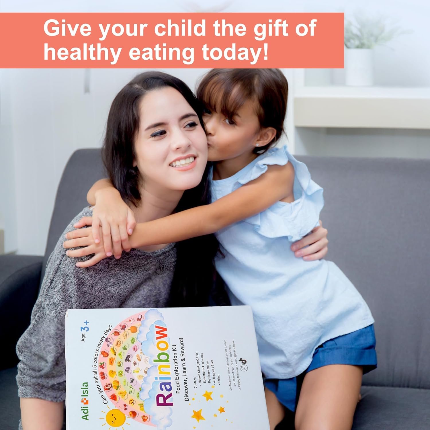 wholesale eat the rainbow foods exploration chart for kids healthy eating motivation + 40 stars & bonus flashcards magnetic chart for picky eating educational gift for boys girls ages 4 5 6 7 8 9 factory & supplier oem