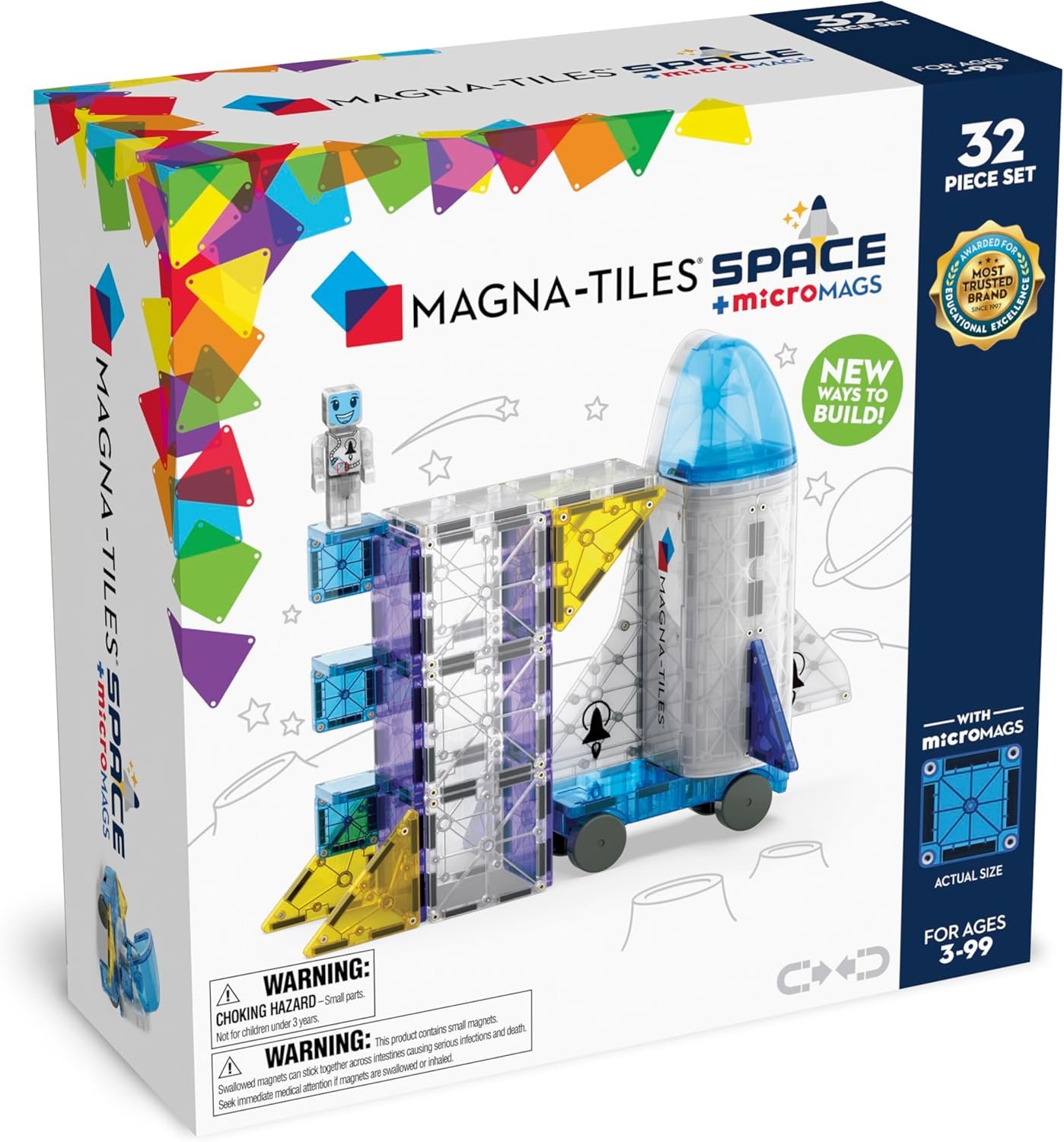 wholesale magna-tiles space 32-piece magnetic construction set, the original magnetic building brand factory & supplier oem
