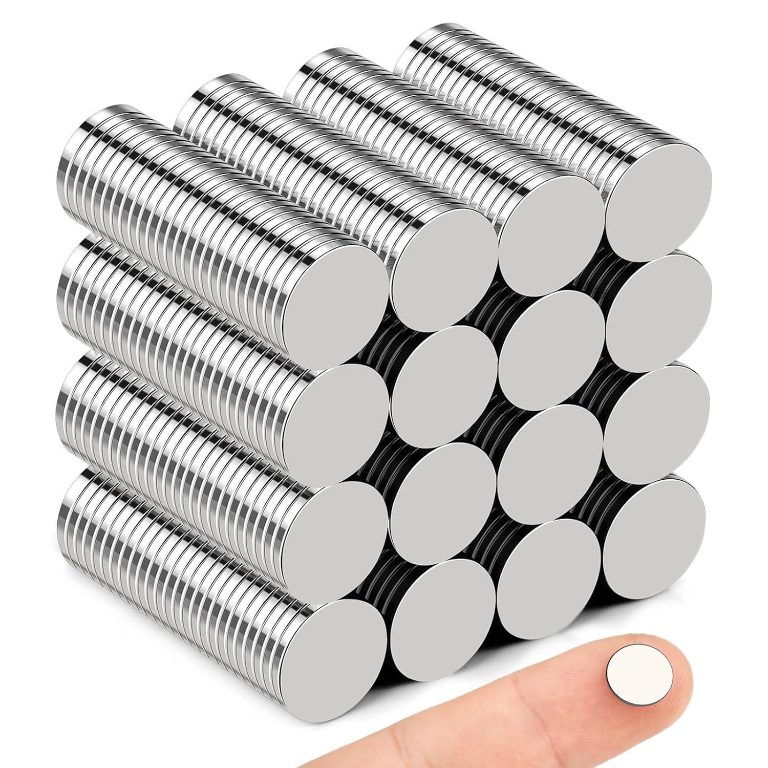 wholesale small magnets, 400 pack refrigerator magnets 10x1mm rare earth magnet neodymium magnet for crafts, whiteboard, kitchen cabinet factory & supplier oem