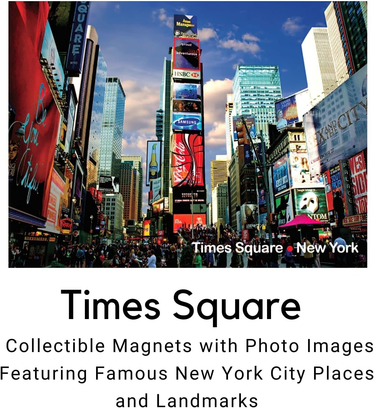 wholesale times square panorama - new york city landmarks photo souvenir refrigerator magnet nyc fridge metal magnet - new york landmarks cool collectible keepsake gift factory & supplier oem
