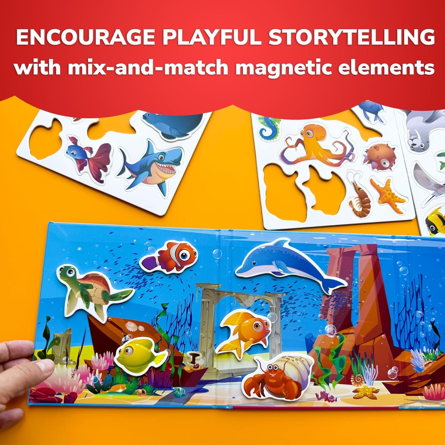 wholesale quokka travel magnetic puzzles for toddlers 1-3 – 20+pcs sea game with playbook – fun travel game toy for kids ages 3-5 – strong magnets for car activities – fun toddler puzzle ages 2-4 factory & supplier oem