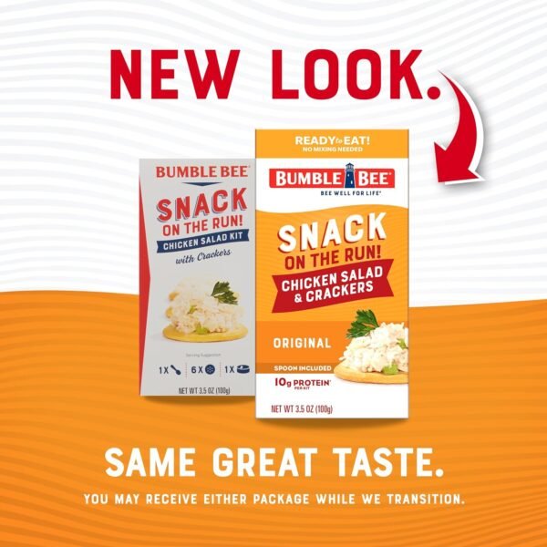 low-cost wholesale bumble bee snack on the run chicken salad with crackers kit, 3.5 oz (pack of 12) - ready to eat, spoon included - shelf stable & convenient protein snack oem/odm services
