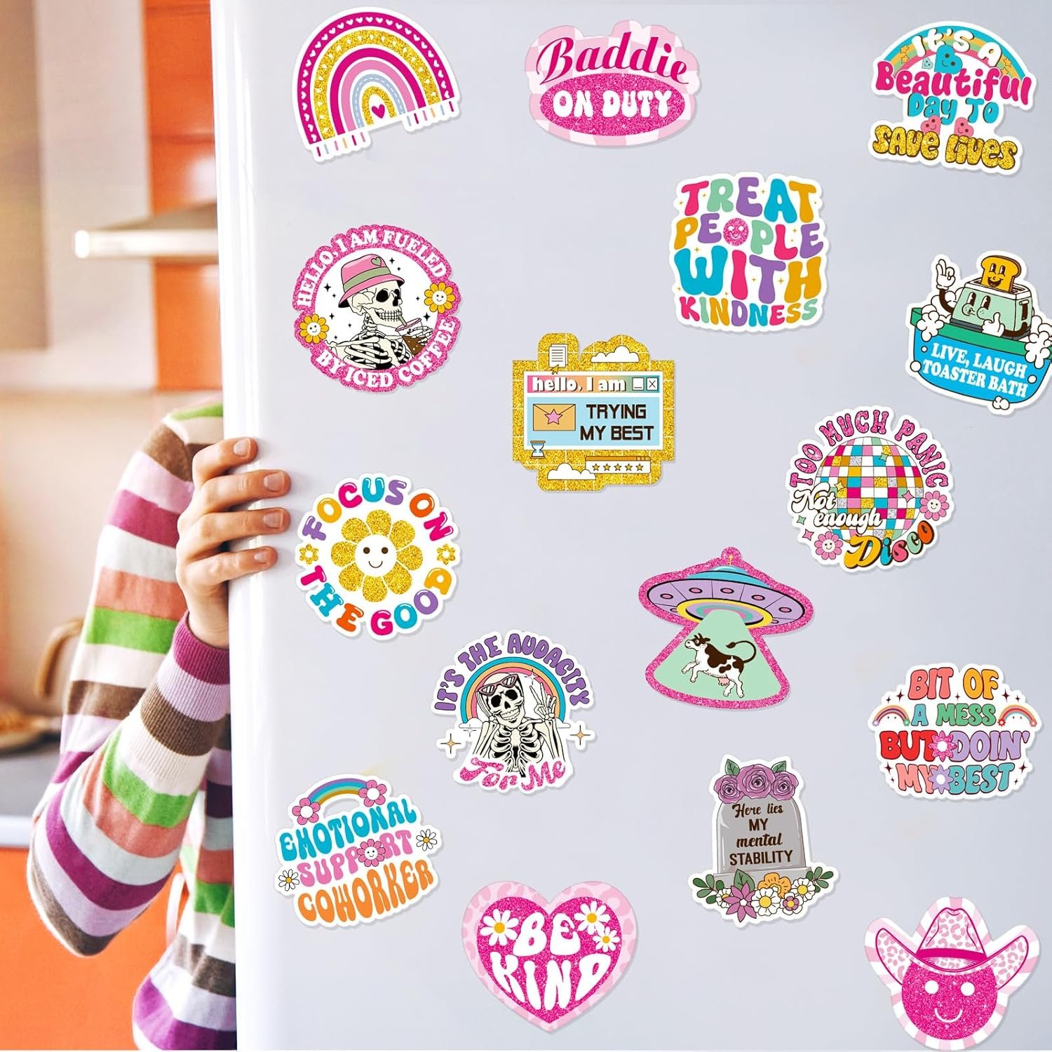 wholesale blosssound 16 pcs funny fridge magnets cute fun refrigerator magnets bulk groovy pink hilarious magnets for adults fridge locker home office kitchen car gifts decoration factory & supplier oem