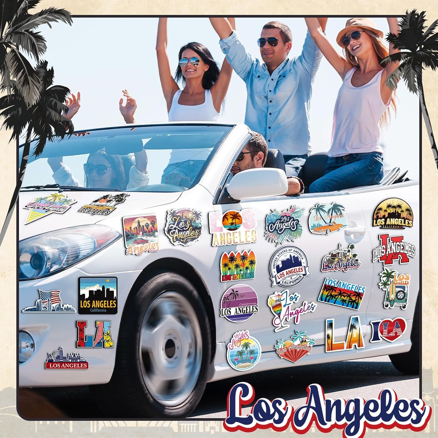 wholesale fabbay 25 pcs los angeles fridge magnet magnetic refrigerator stickers los angeles souvenirs gifts refrigerator magnets for fridge laptop locker home decoration accessories factory & supplier oem