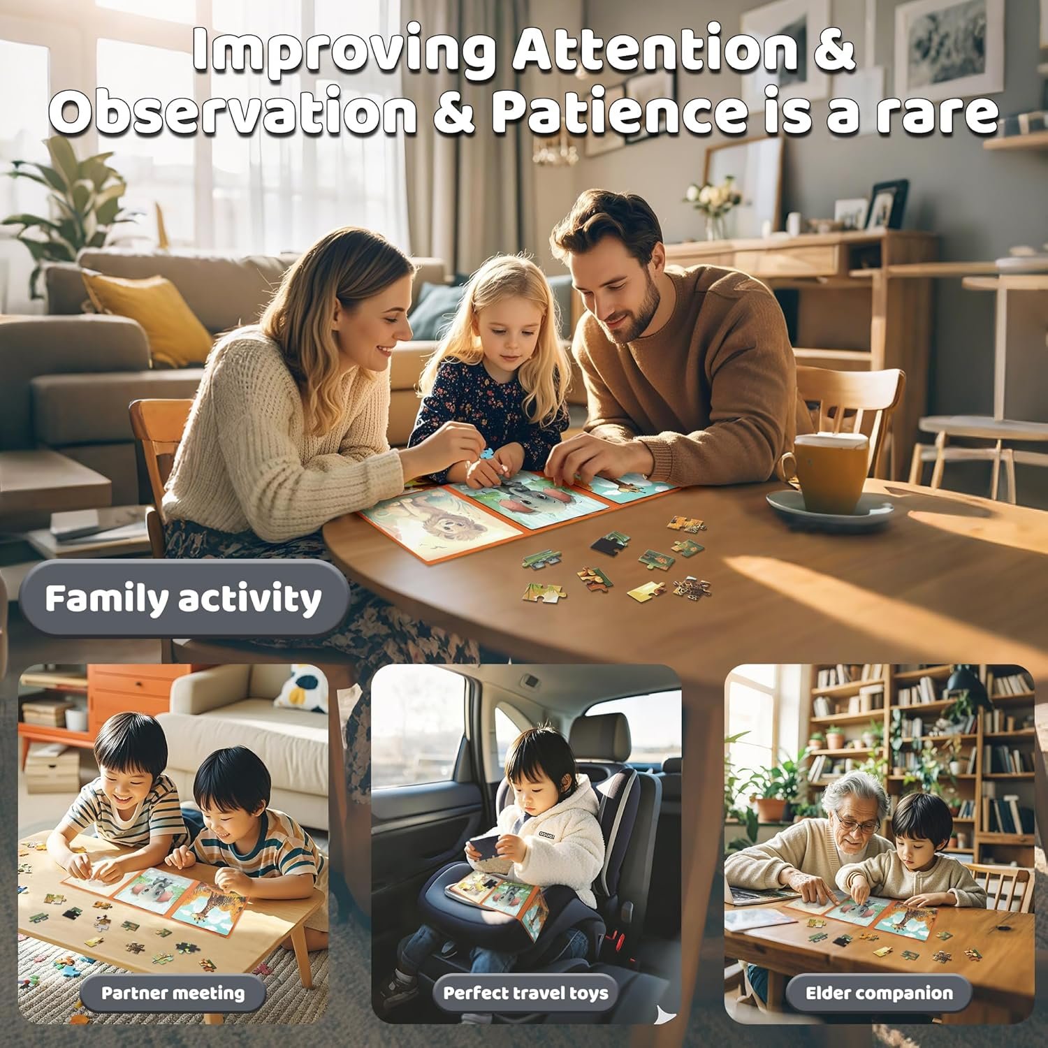 wholesale puzzles for kids ages 3-5 36 pieces kids puzzle 4-6 travel puzzles ages 4-8 animal airplane car road trip activities games toys girls and boys gift factory & supplier oem