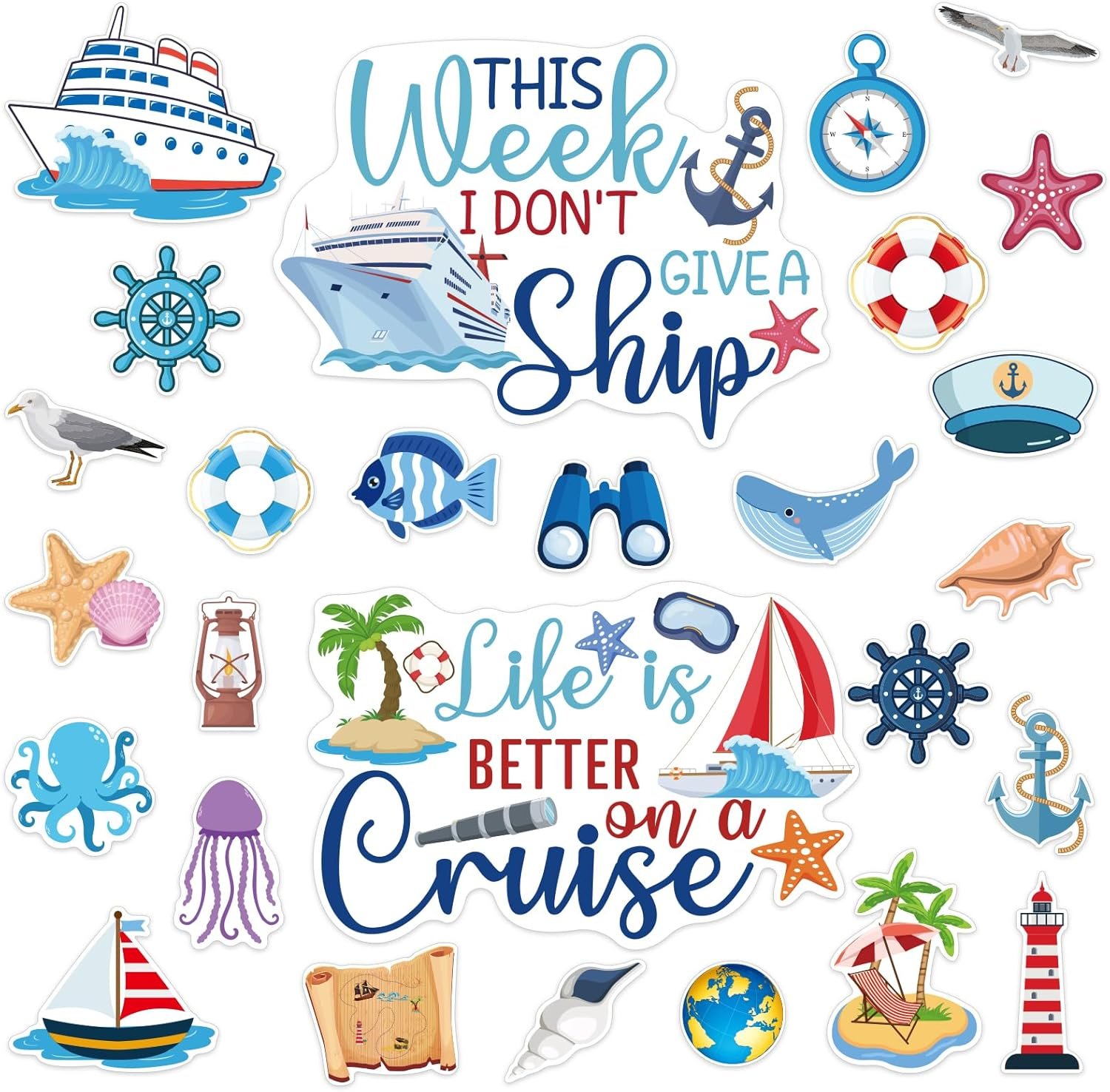 wholesale 27pcs nautical cruise magnets - large funny carnival ship magnets for door & fridge factory & supplier oem