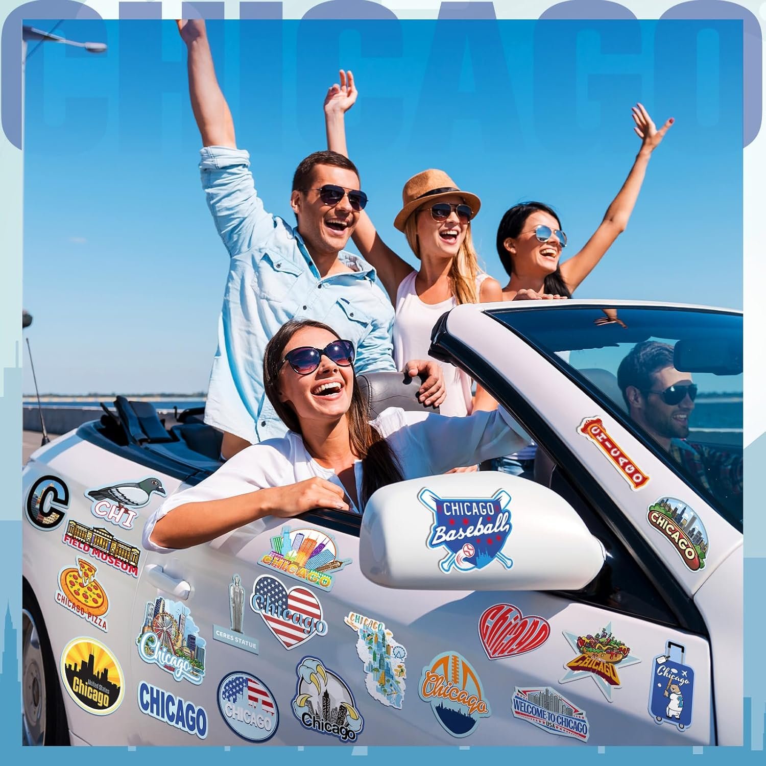 wholesale fabbay 25 pcs chicago fridge magnet magnetic refrigerator stickers chicago souvenirs gifts refrigerator magnets for fridge laptop locker home decoration accessories factory & supplier oem