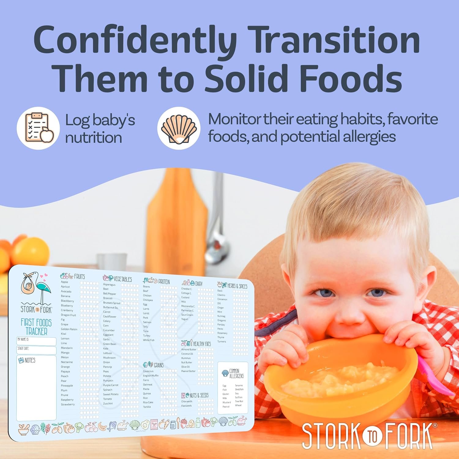 wholesale baby first food tracker, magnetic meal planner, fridge grocery shopping list chart (3 in 1) - dry, erase menu planners, strong stickiness on refrigerator - 11.8