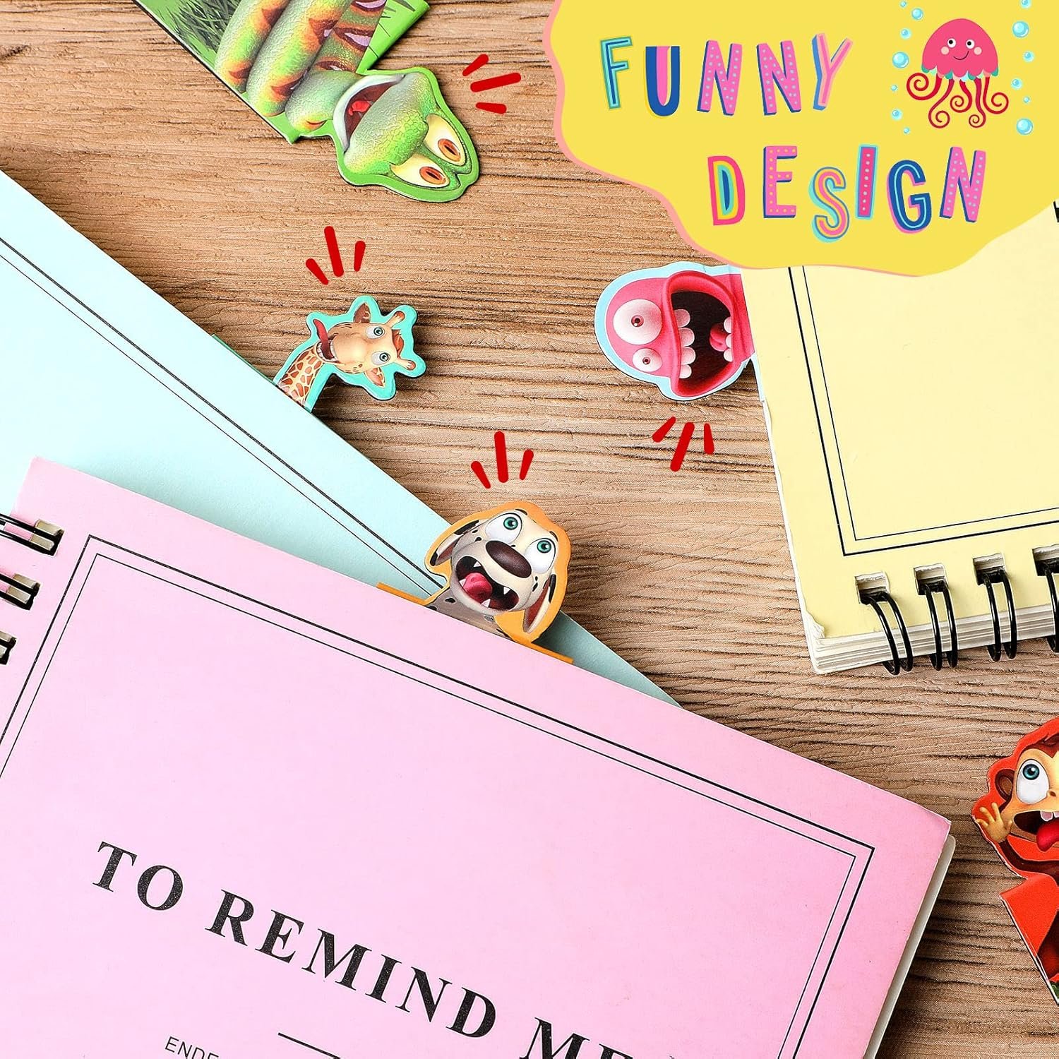 wholesale sepamoon 24 pcs magnetic bookmarks book marks cute magnet page markers page clips funny animal bookmarks for students teacher reading party favor (animal style) factory & supplier oem