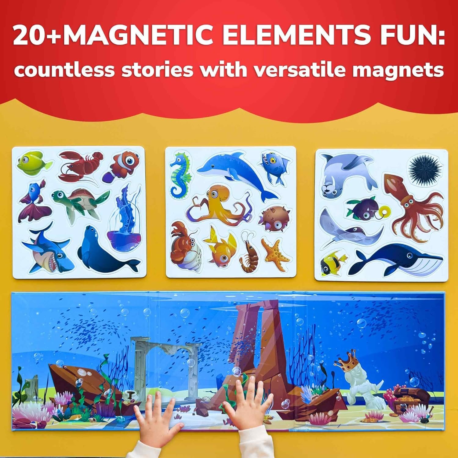 wholesale quokka travel magnetic puzzles for toddlers 1-3 – 20+pcs sea game with playbook – fun travel game toy for kids ages 3-5 – strong magnets for car activities – fun toddler puzzle ages 2-4 factory & supplier oem