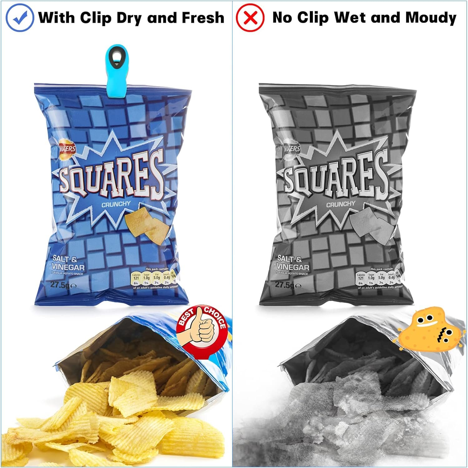wholesale vndueey 12 pack magnetic chip clips for food packages, kitchen clips with magnet for refrigerator, plastic assorted colors for food storage factory & supplier oem