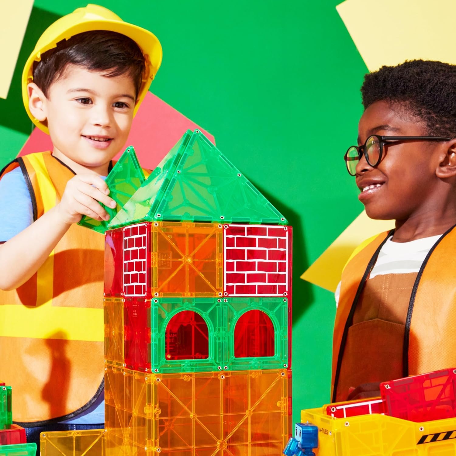 wholesale magna-tiles builder xl 50-piece magnetic construction set, the original magnetic building brand factory & supplier oem