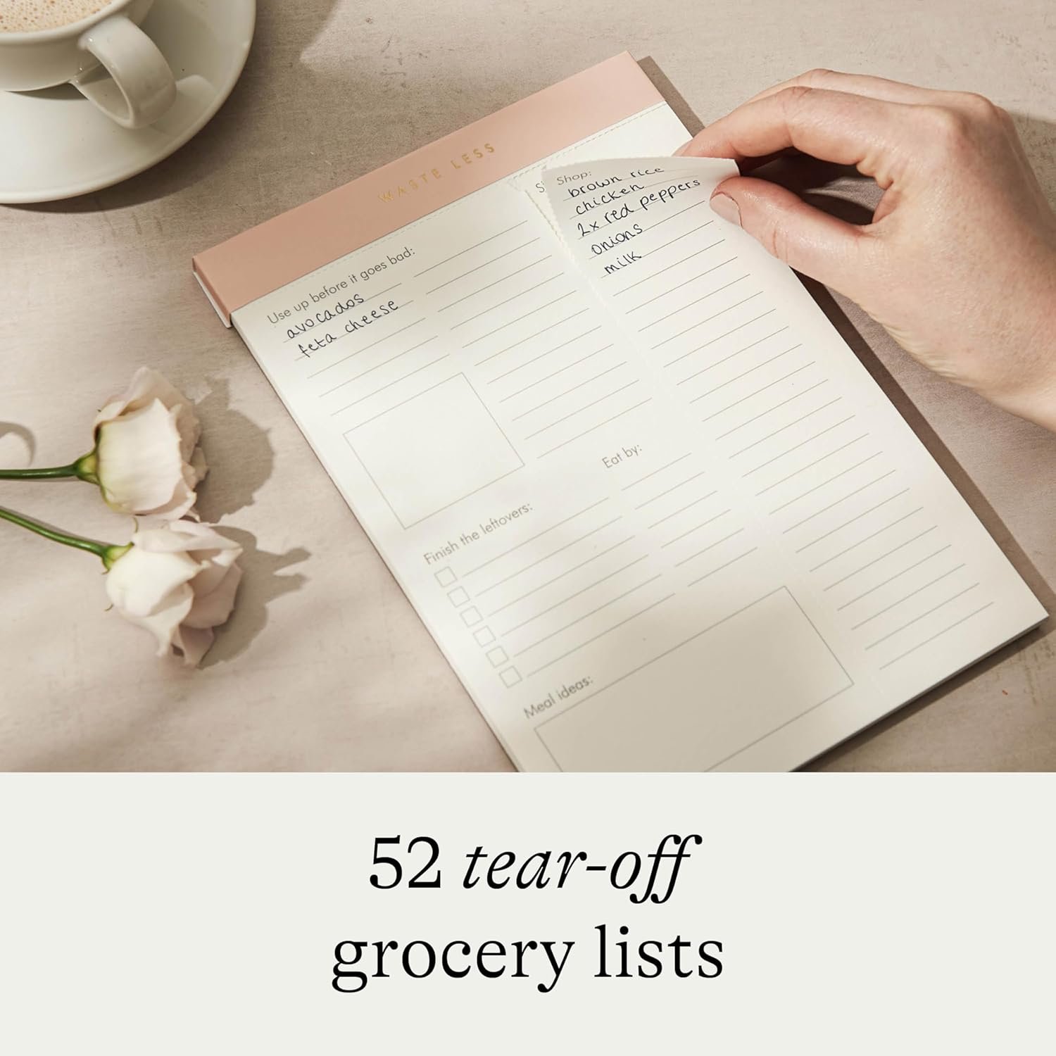 wholesale waste less - track perishables and reduce food waste, magnetic meal planner pad and grocery list, 52 tear-off pages, 8 x 6 inches factory & supplier oem