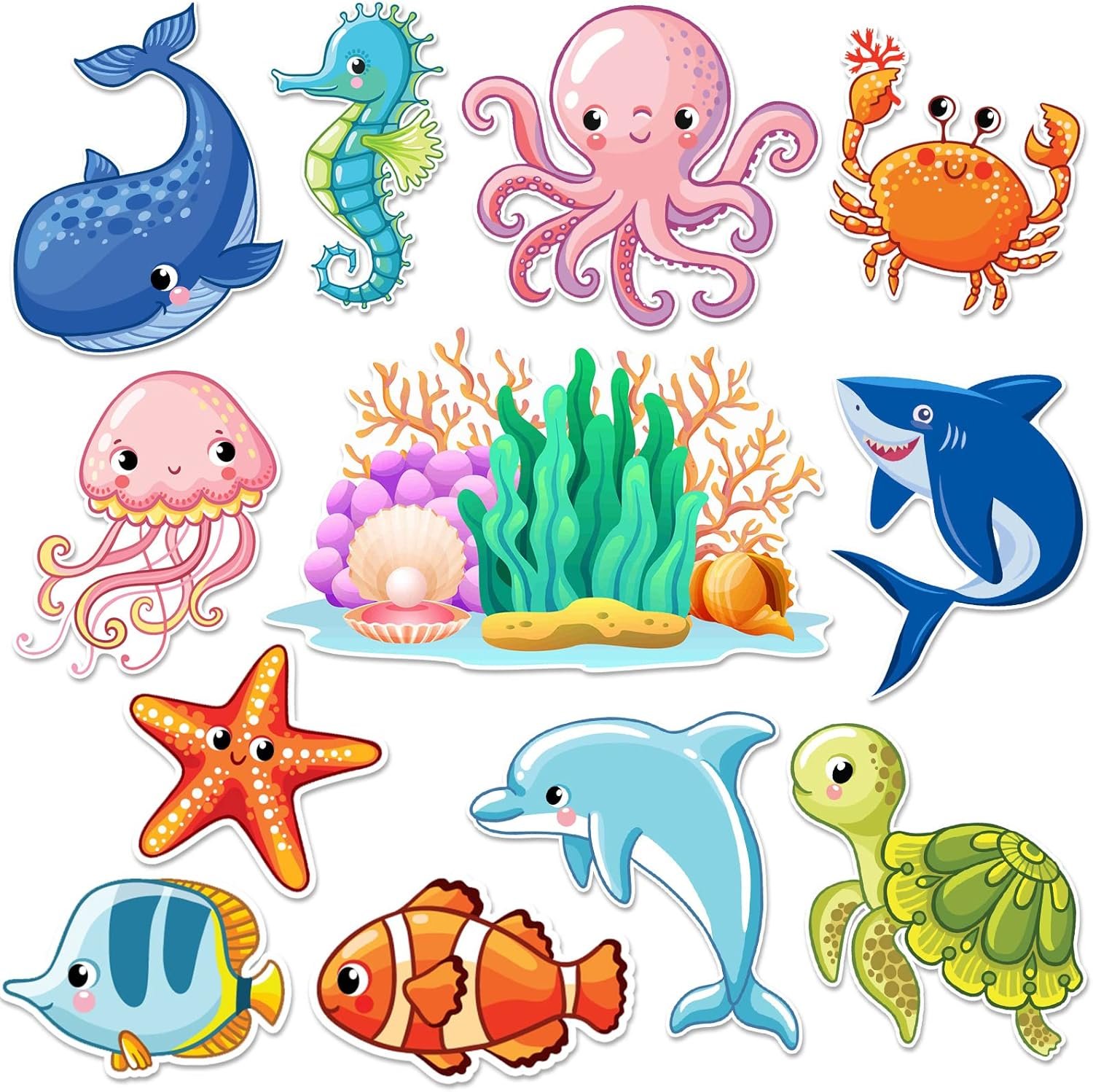 wholesale leifide 12 pcs cruise door decorations magnetic ocean car magnets cruise door magnet stickers decorations ocean fridge decor for carnival refrigerator(sea animal) factory & supplier oem