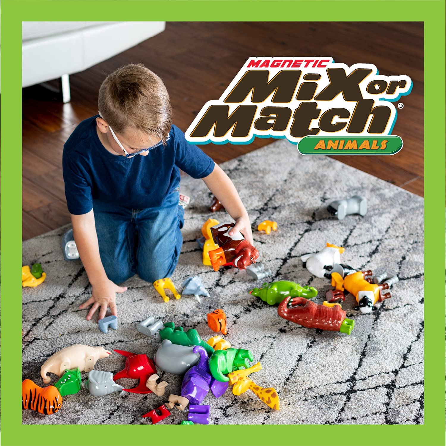 wholesale magnetic mix or match dinosaurs toy play set, 15 pieces factory & supplier oem