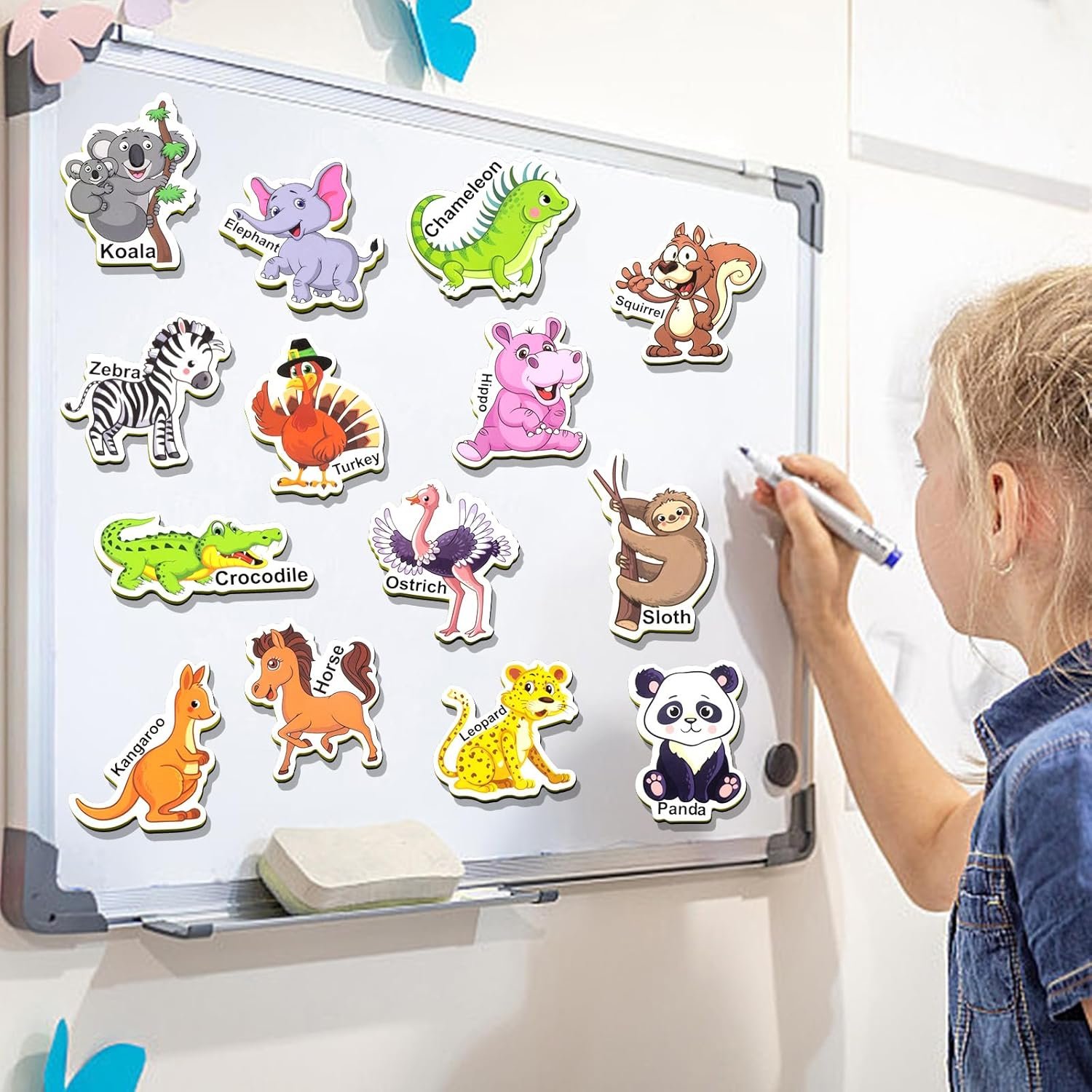 wholesale 42pcs foam fridge magnets for toddlers, large toddler animal magnets toys, fridge magnets for kids, refrigerator magnets for kids, magnets for kids on fridge, baby toddler magnets for refrigerator factory & supplier oem