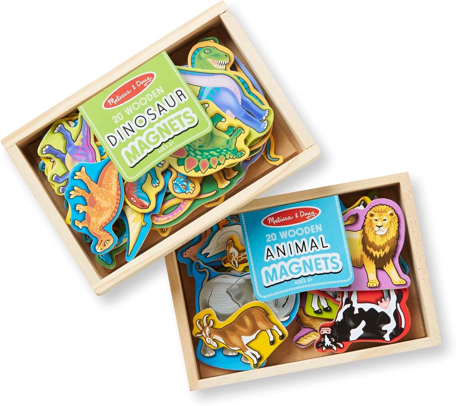 wholesale melissa & doug wooden magnets set - animals and dinosaurs with 40 wooden magnets factory & supplier oem