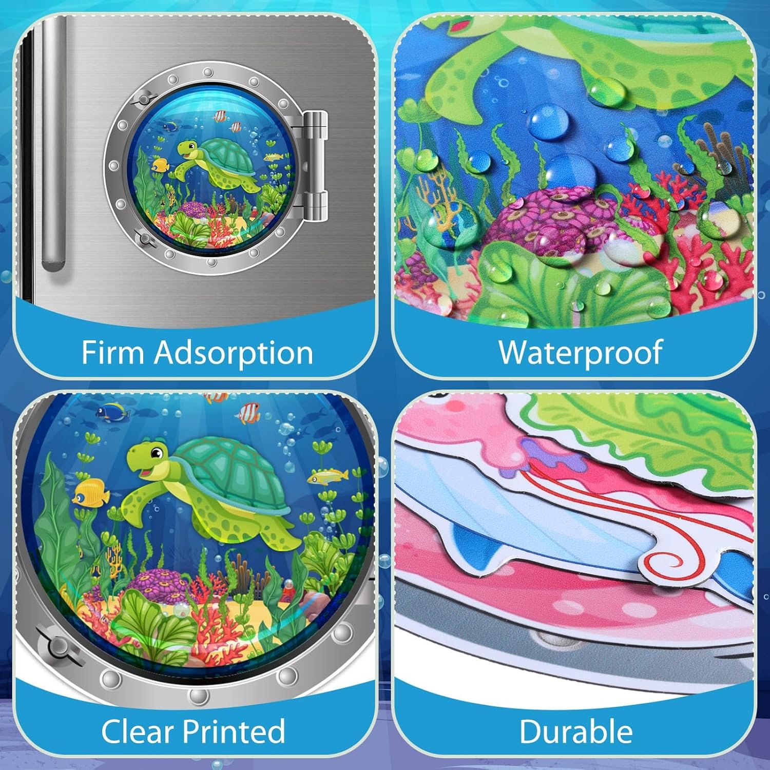 wholesale kanayu 24 pcs cruise door decorations magnetic ocean cruise door magnet sea animals magnet stickers fish turtle crab shark magnets for refrigerator cruise door car carnival party supplies decoration factory & supplier oem