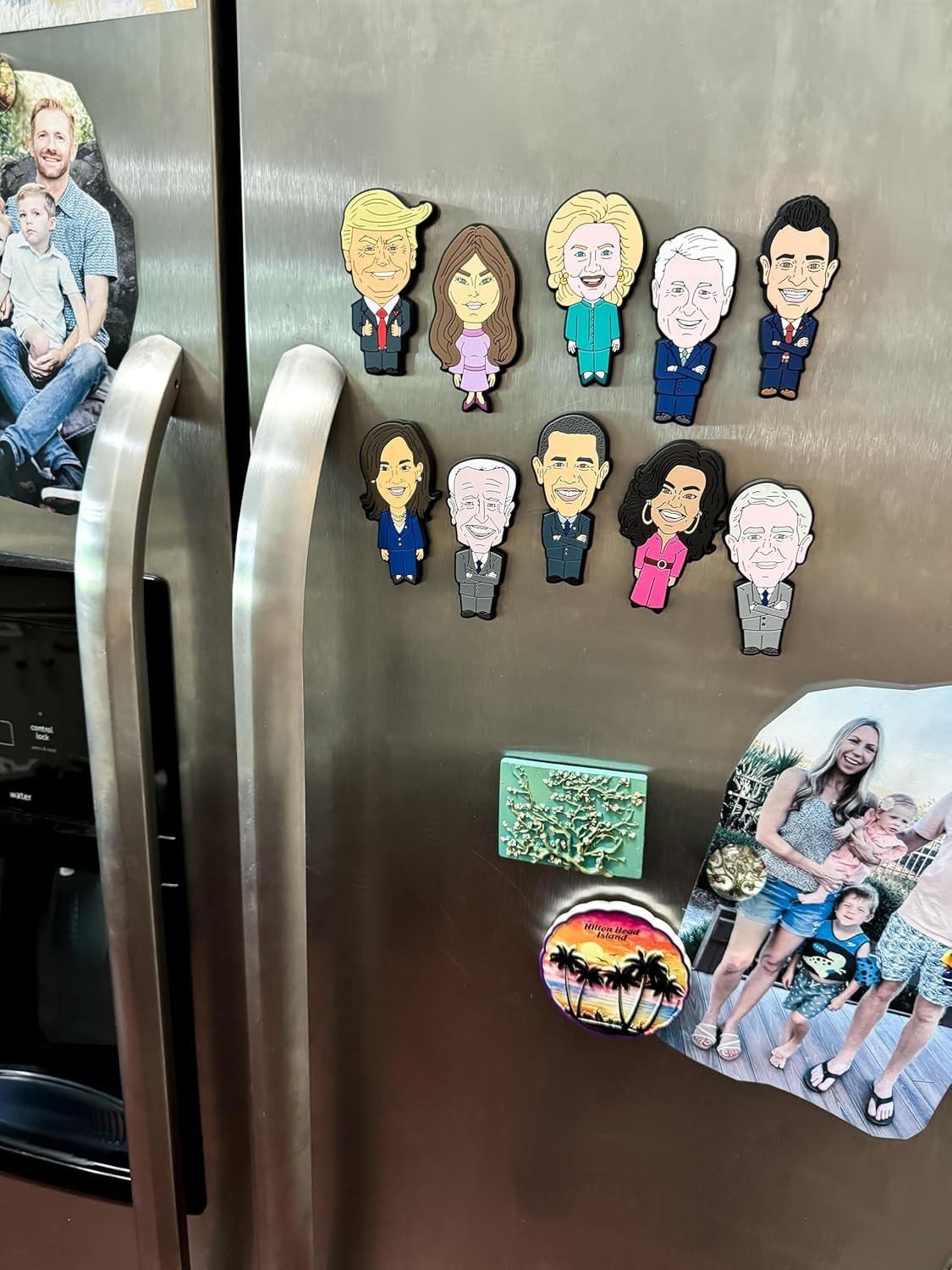 wholesale 3-inch donald trump magnet [1-pack]: custom made political satire cartoon for fridges, lockers, and whiteboards - durable and hilariously unique design factory & supplier oem