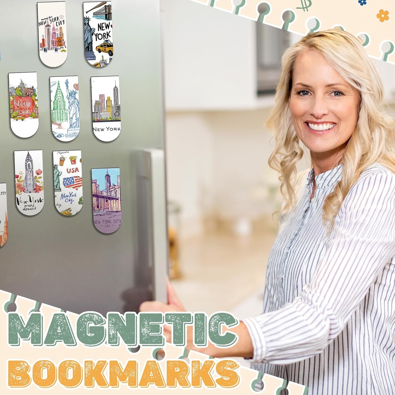 wholesale 60 pcs traveling city magnetic bookmarks new york florida city bookmark nyc florida gifts usa city souvenirs for new york florida traveler party gifts office supplies (new york) factory & supplier oem