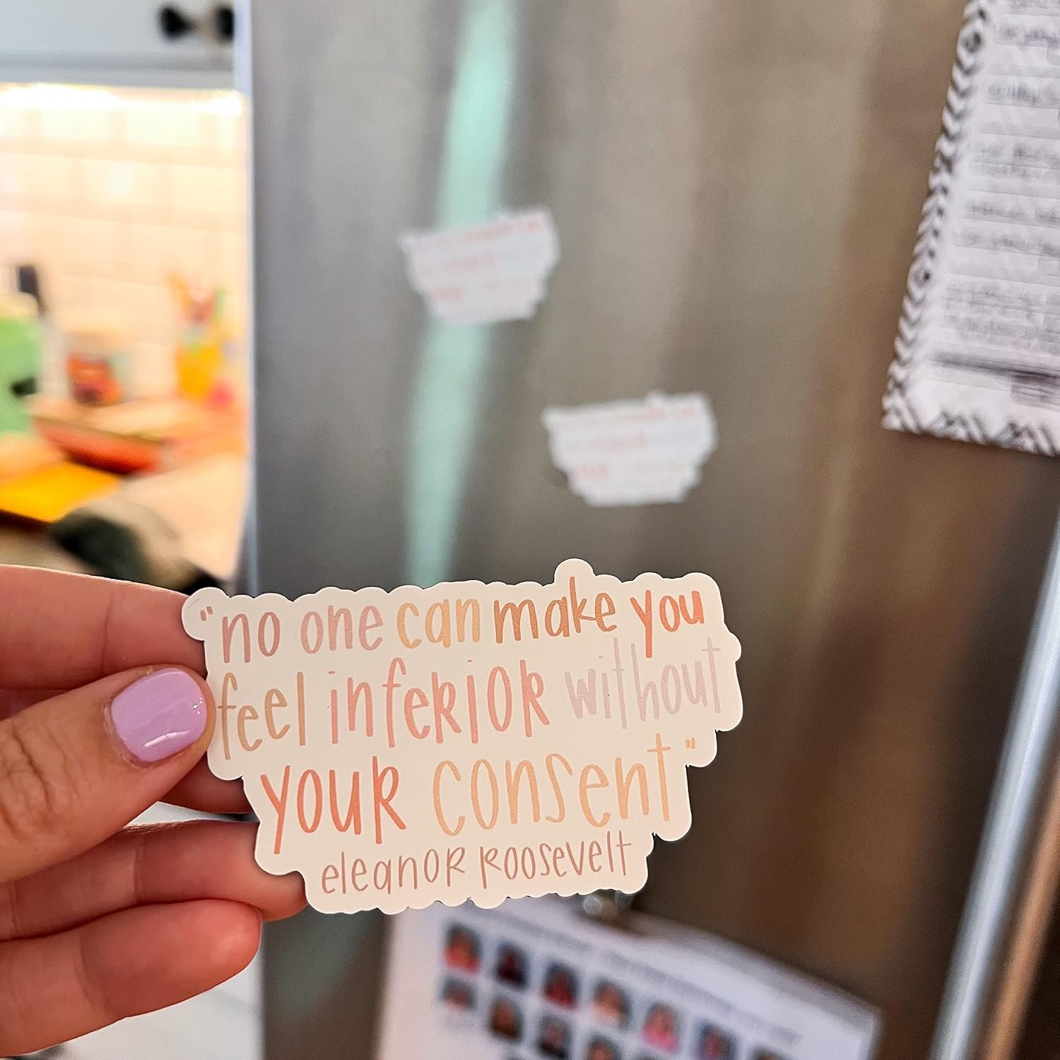 wholesale magnets | cute fridge magnets | eleanor roosevelt quote refrigerator magnet | inspirational magnet | self care quotes factory & supplier oem