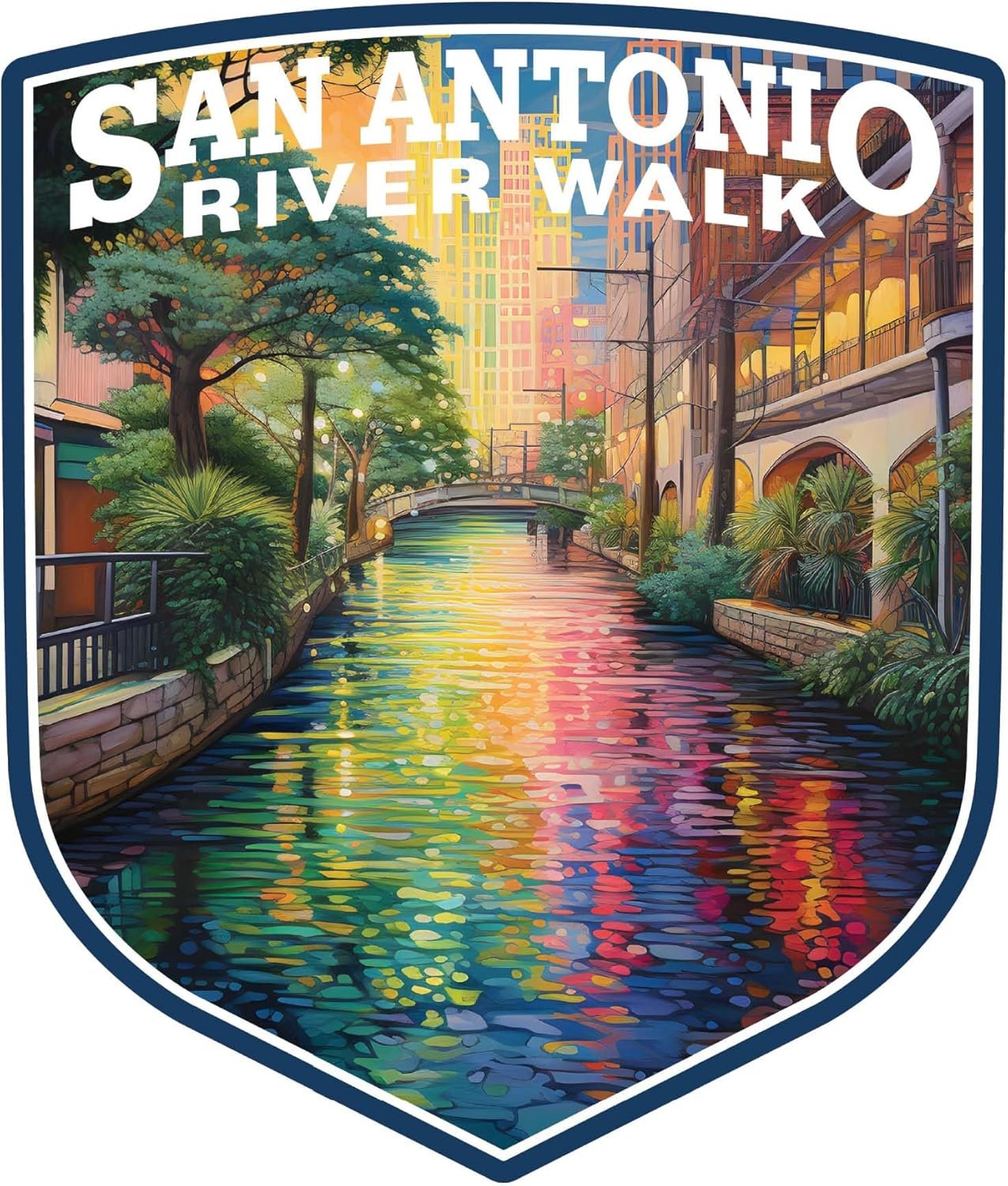 wholesale san antonio texas design a souvenir decorative flat magnet 4-inch factory & supplier oem